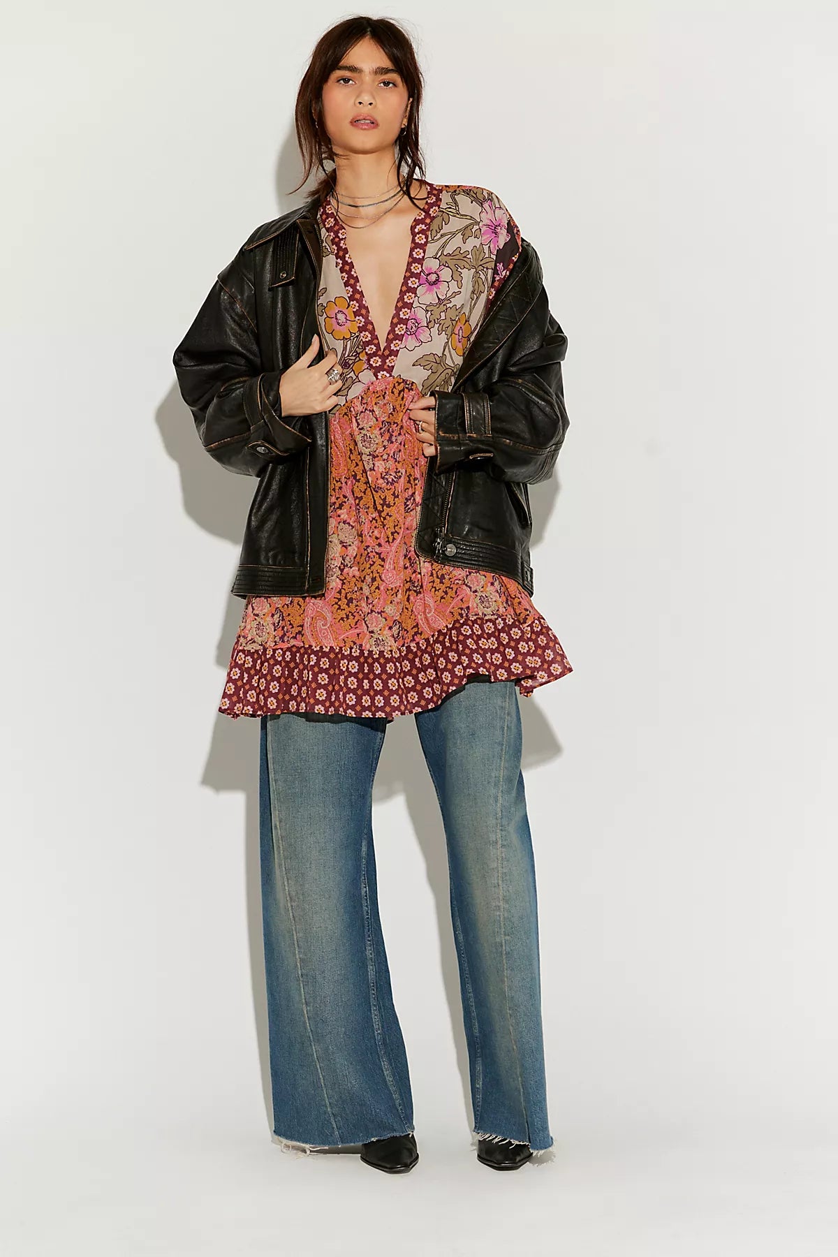 Agnes Printed Mini Dress