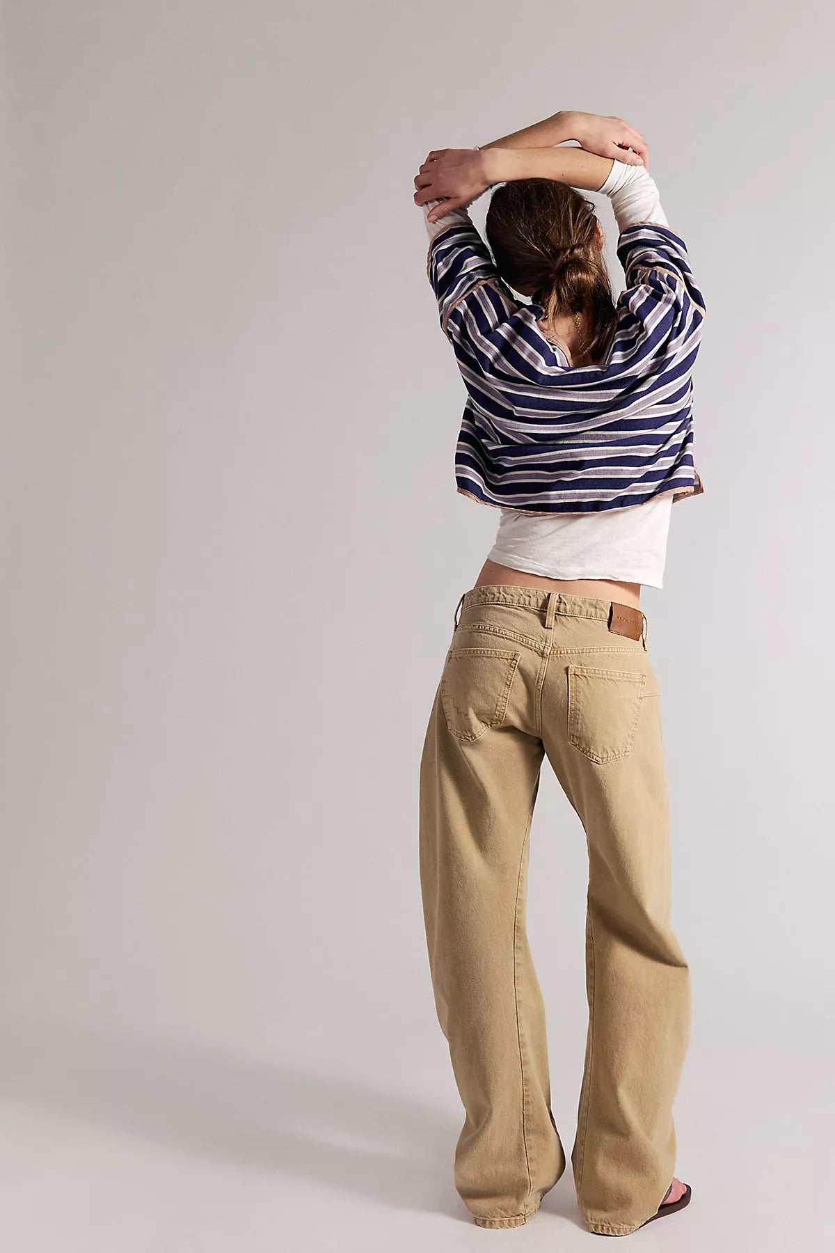 We The Free Fable Low-Rise Twisted Bowed Jeans
