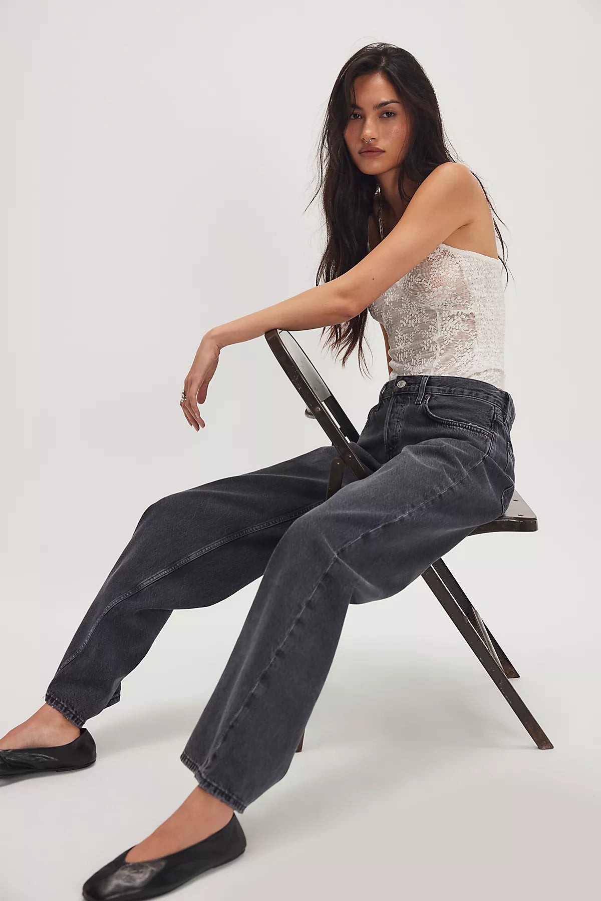 AGOLDE Low-Rise Loose Jeans