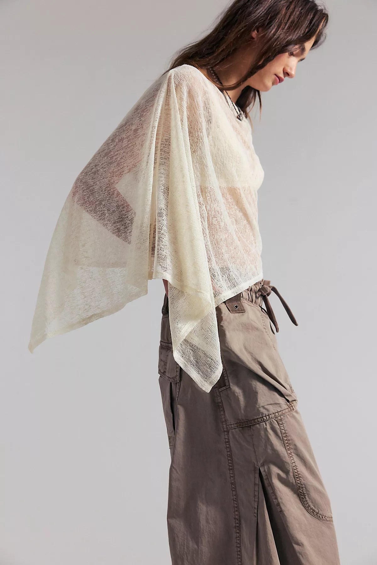 Maggie Everyday Asymmetrical Knit Poncho