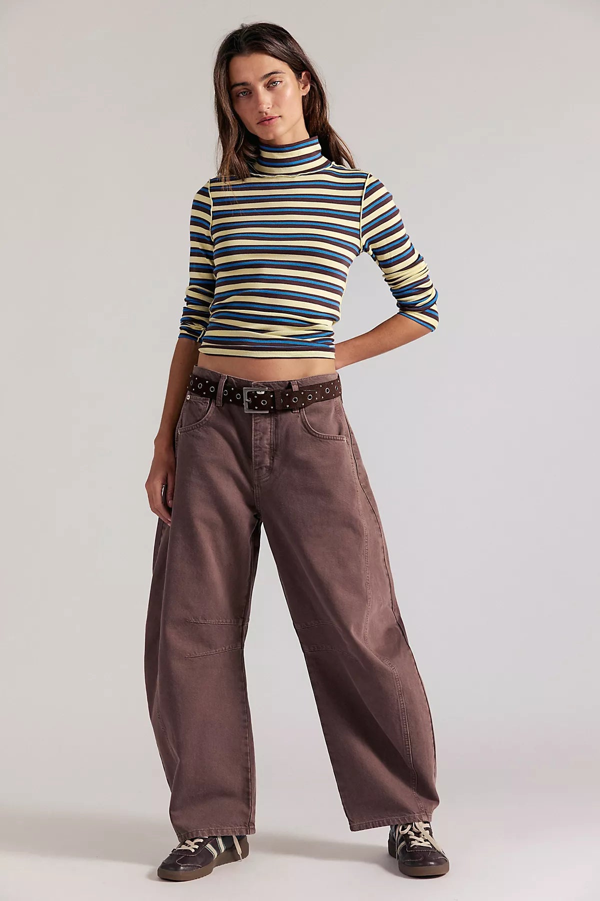 We The Free Good Luck Mid-Rise Barrel Jeans