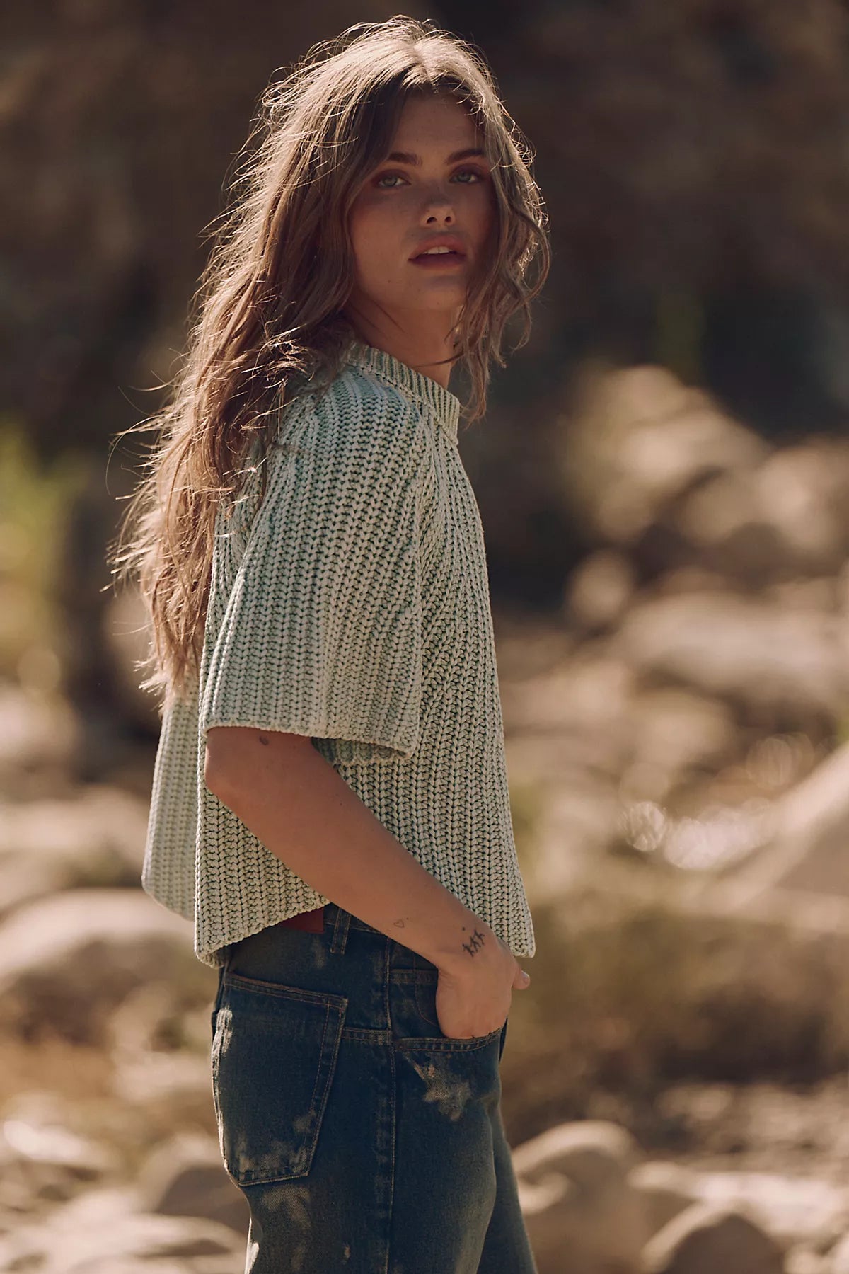 Amy Cotton Sweater Tee