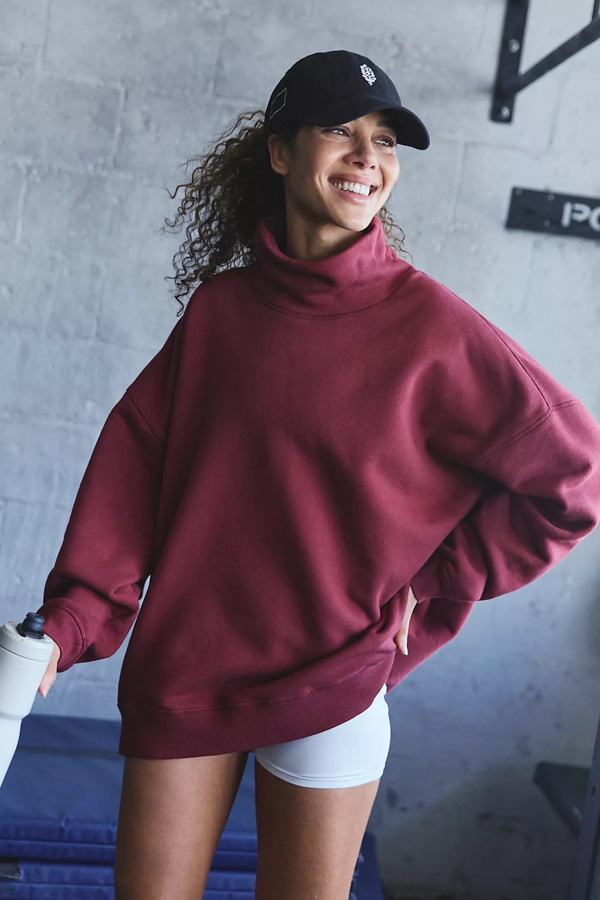 A Cut Above Mock Neck Pullover Sweatshirt