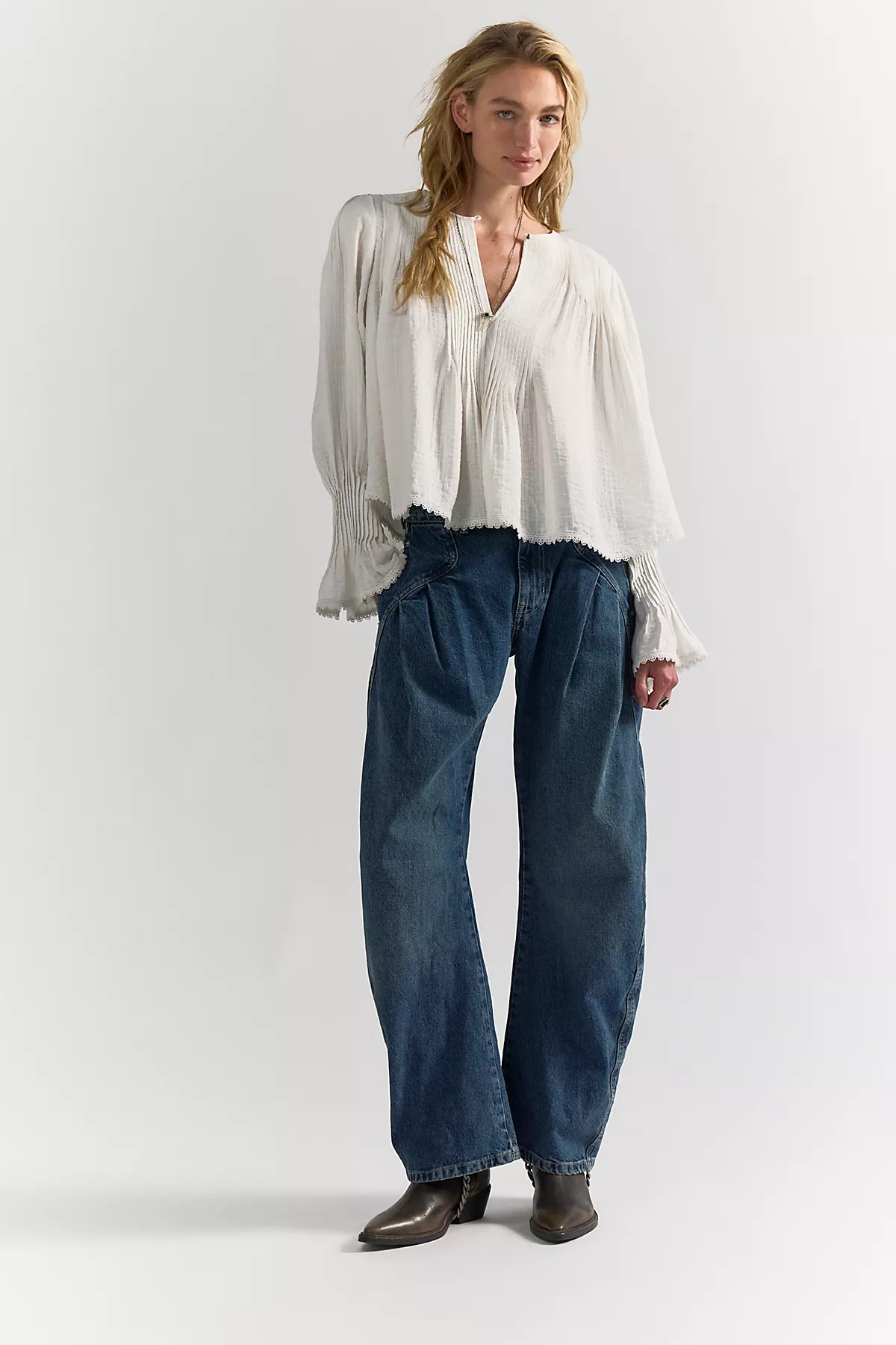 Thousand Pintucks Blouse