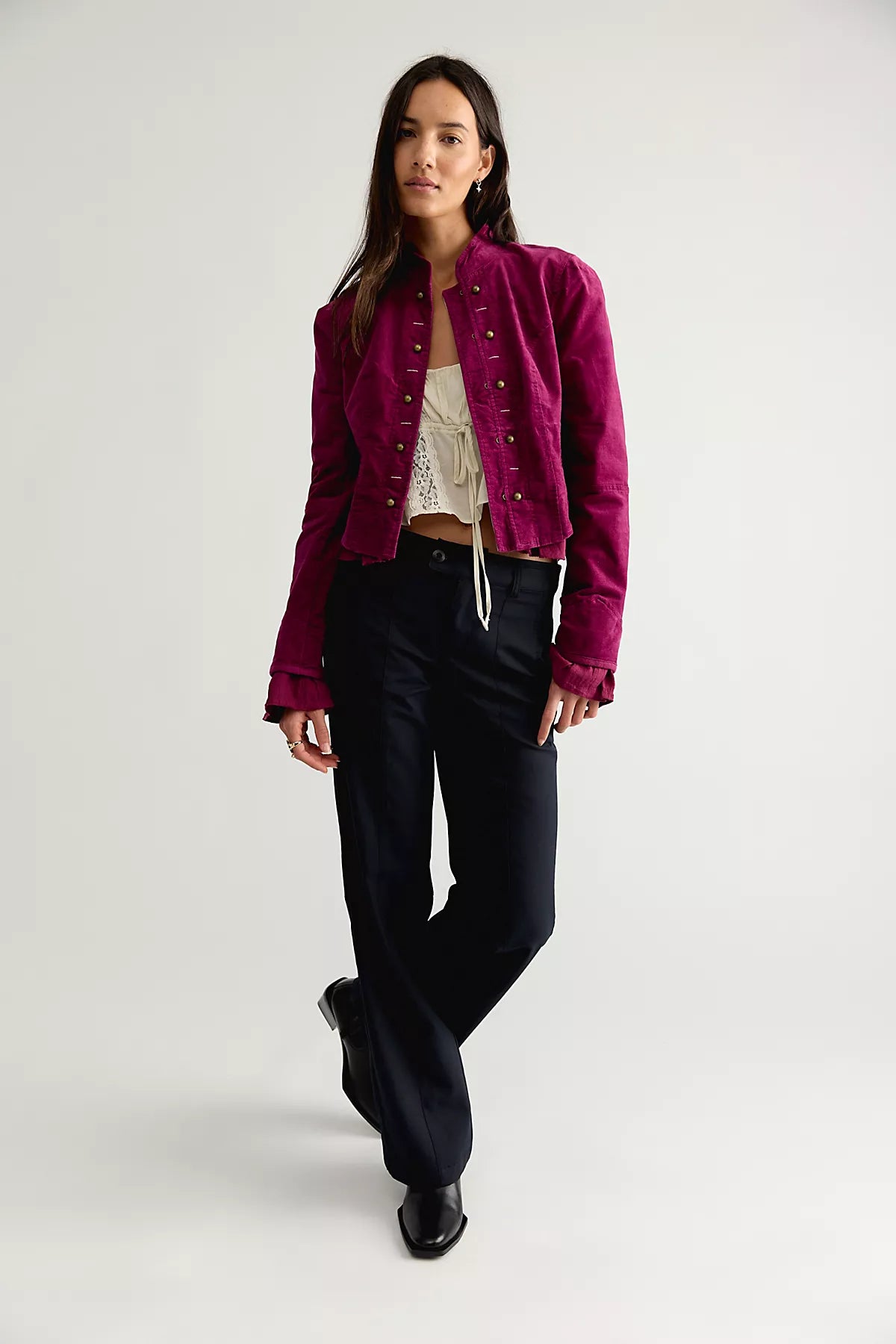 Cloud Nine Ruffle Band Jacket