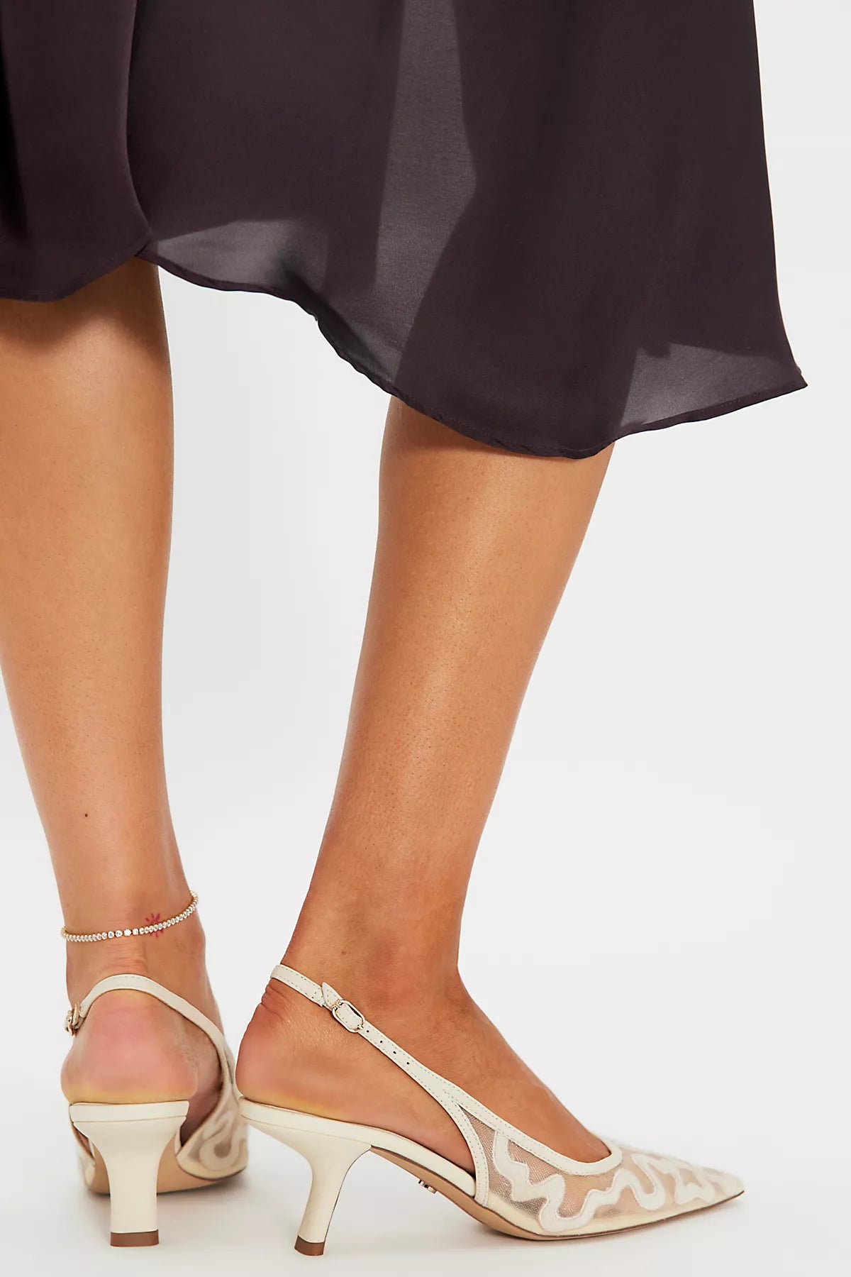 Bianca Mesh Sling Heels