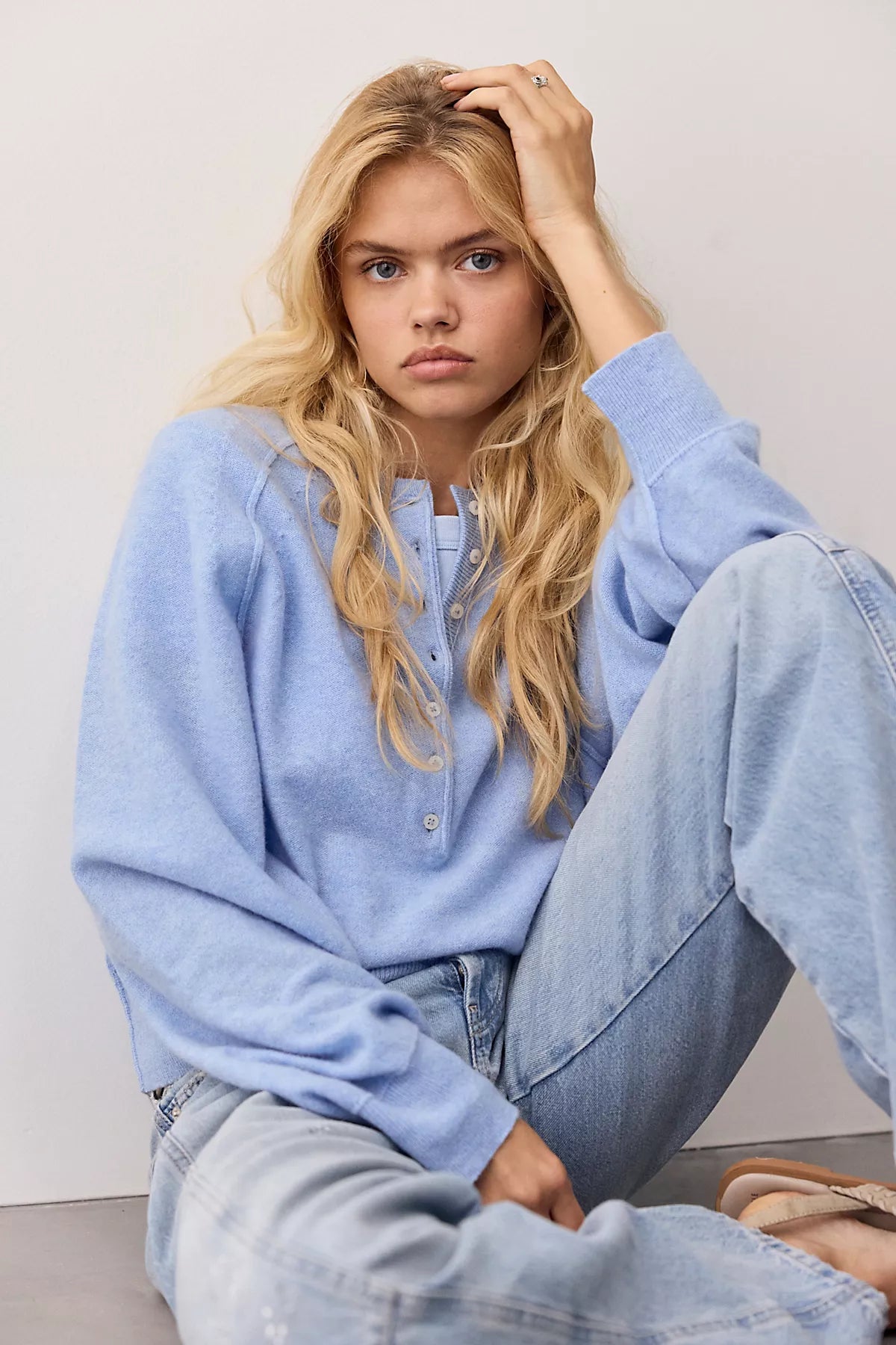 Porta Cashmere Henley Sweater