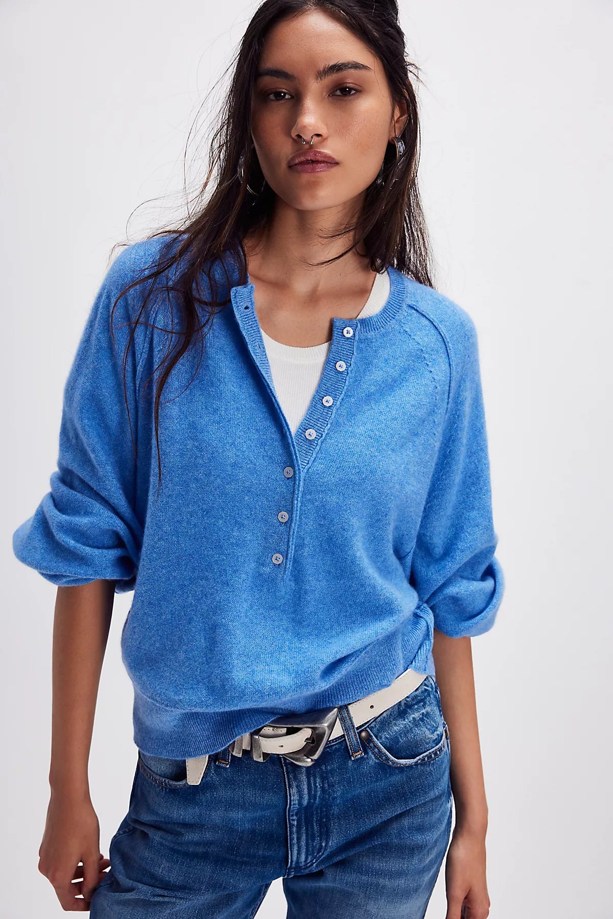 Porta Cashmere Henley Sweater