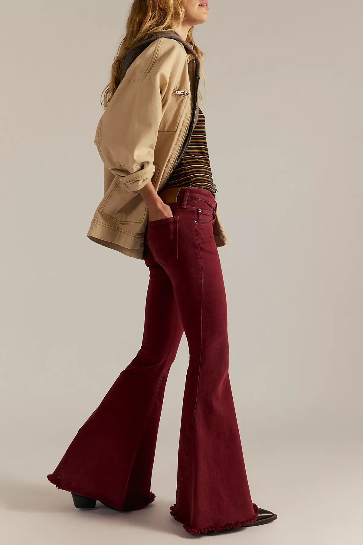 We The Free Emre Low-Rise Flare Jeans