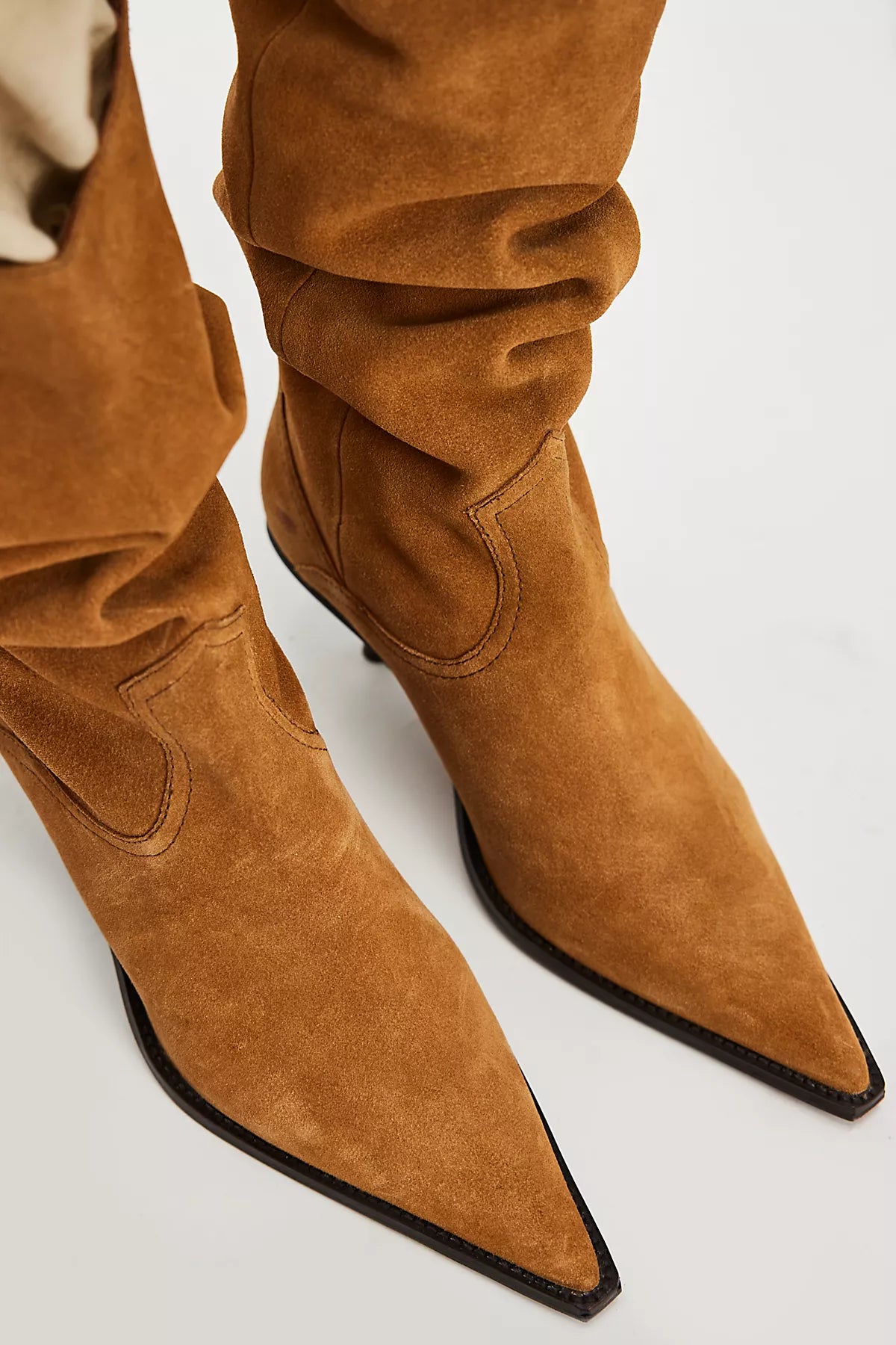 Daisy Slouchy Kitten Heel Boots
