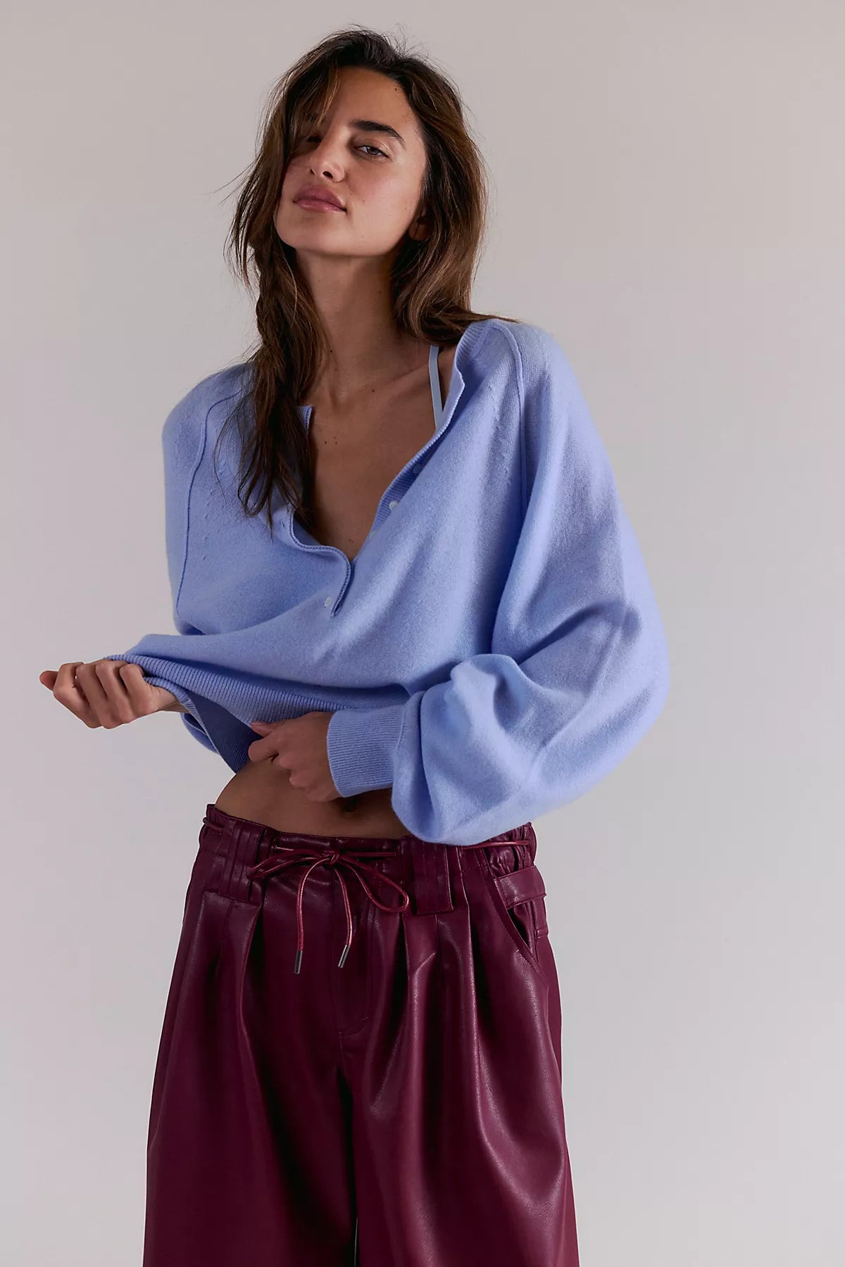 Porta Cashmere Henley Sweater