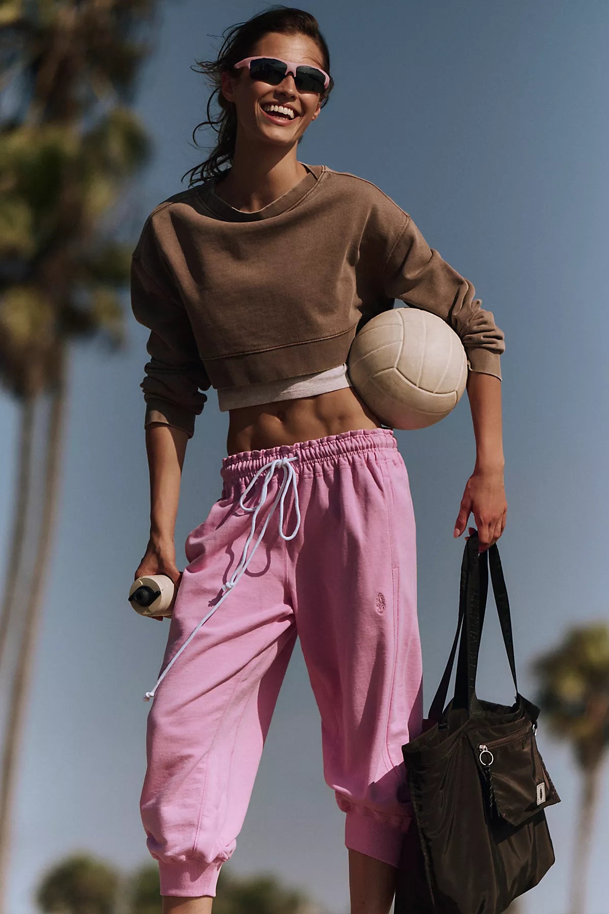 Flutter Cropped Joggers
