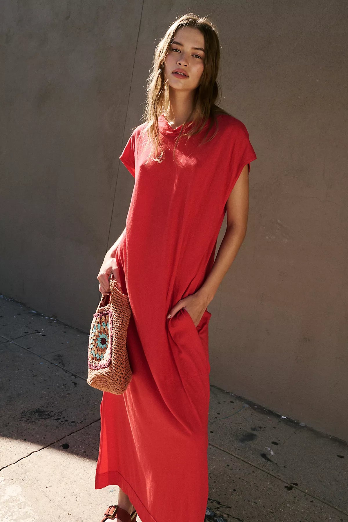 All Day Long Midi T-Shirt Dress