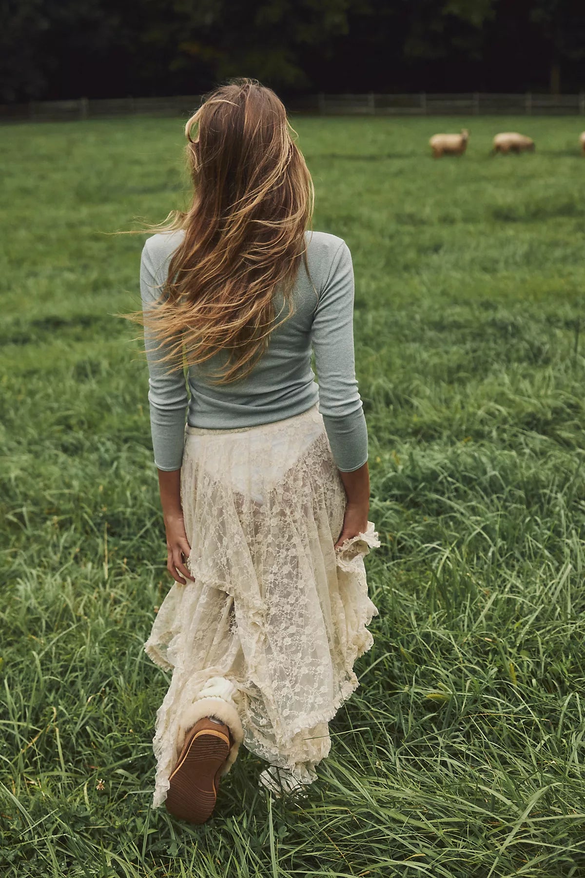 French Courtship Maxi Slip Skirt