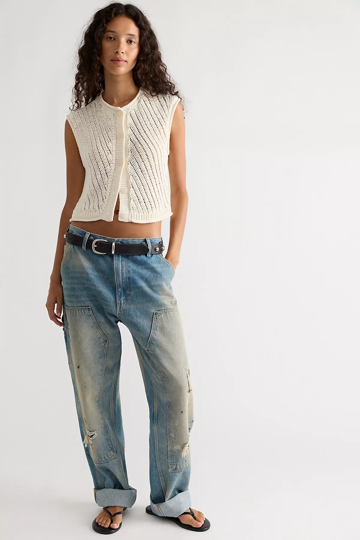 Drop Stitch Cotton Vest