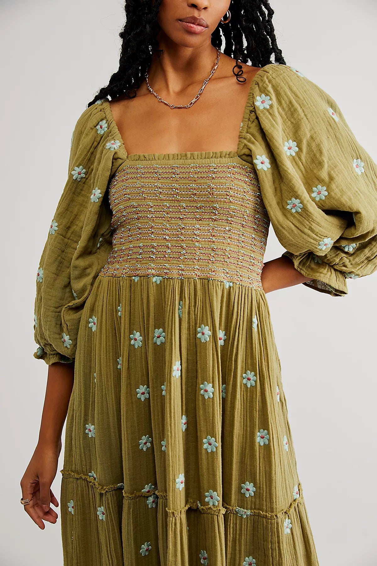 Dahlia Embroidered Maxi Dress