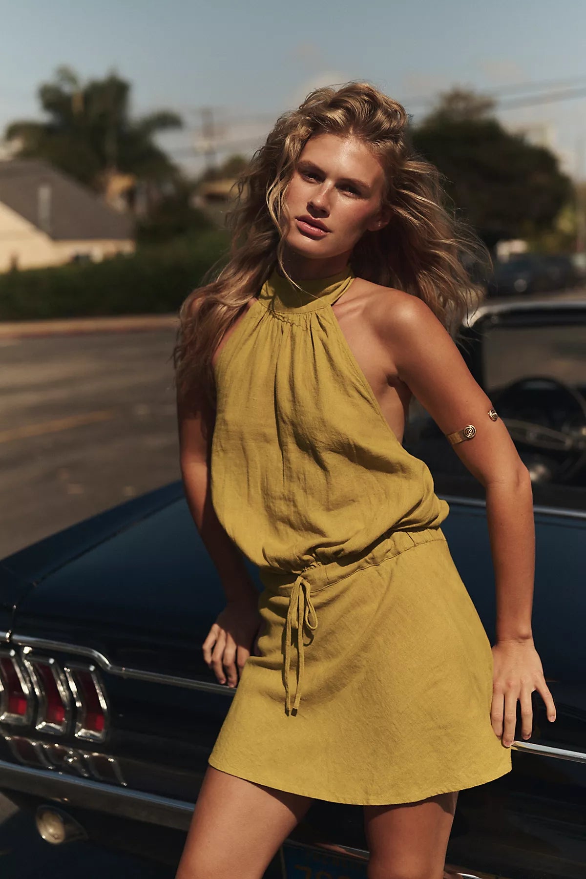 Sandshell Linen Drea Mini Dress