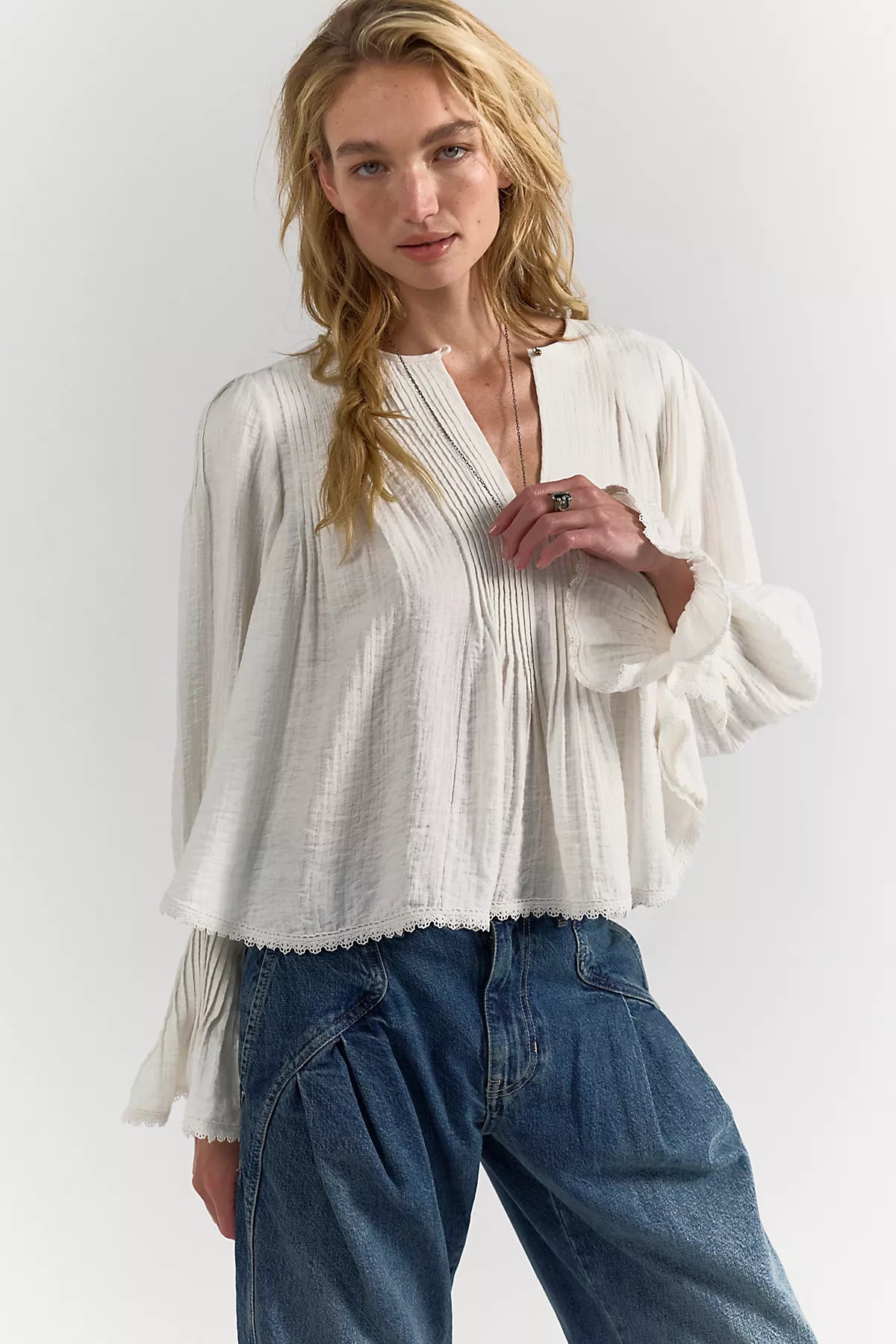 Thousand Pintucks Blouse