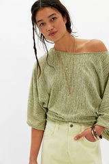 Amber Breeze Off-The-Shoulder Sweater