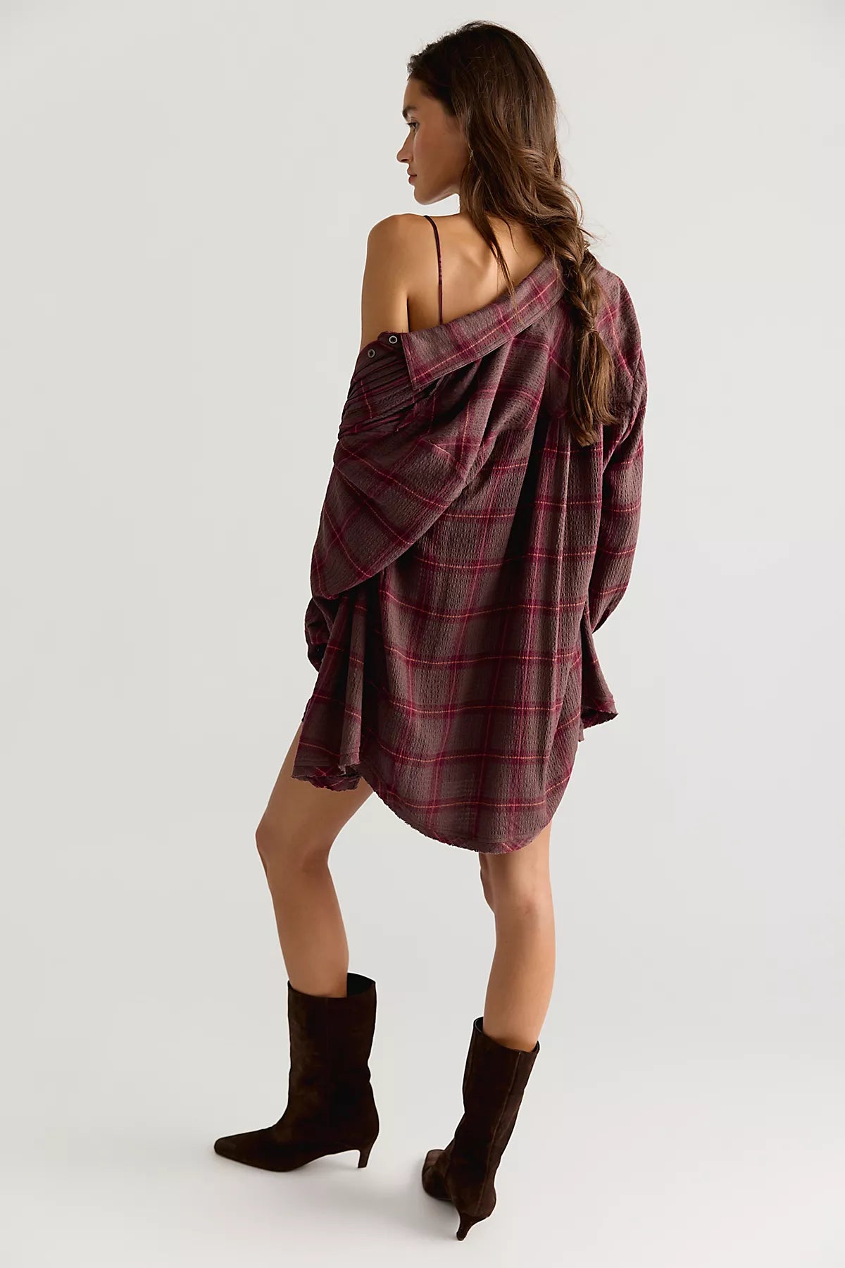 Canal Street Plaid Slip Dress Set