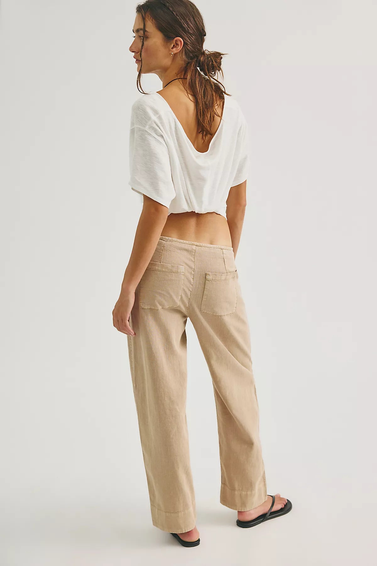Amelia Side-Tie Linen Pants