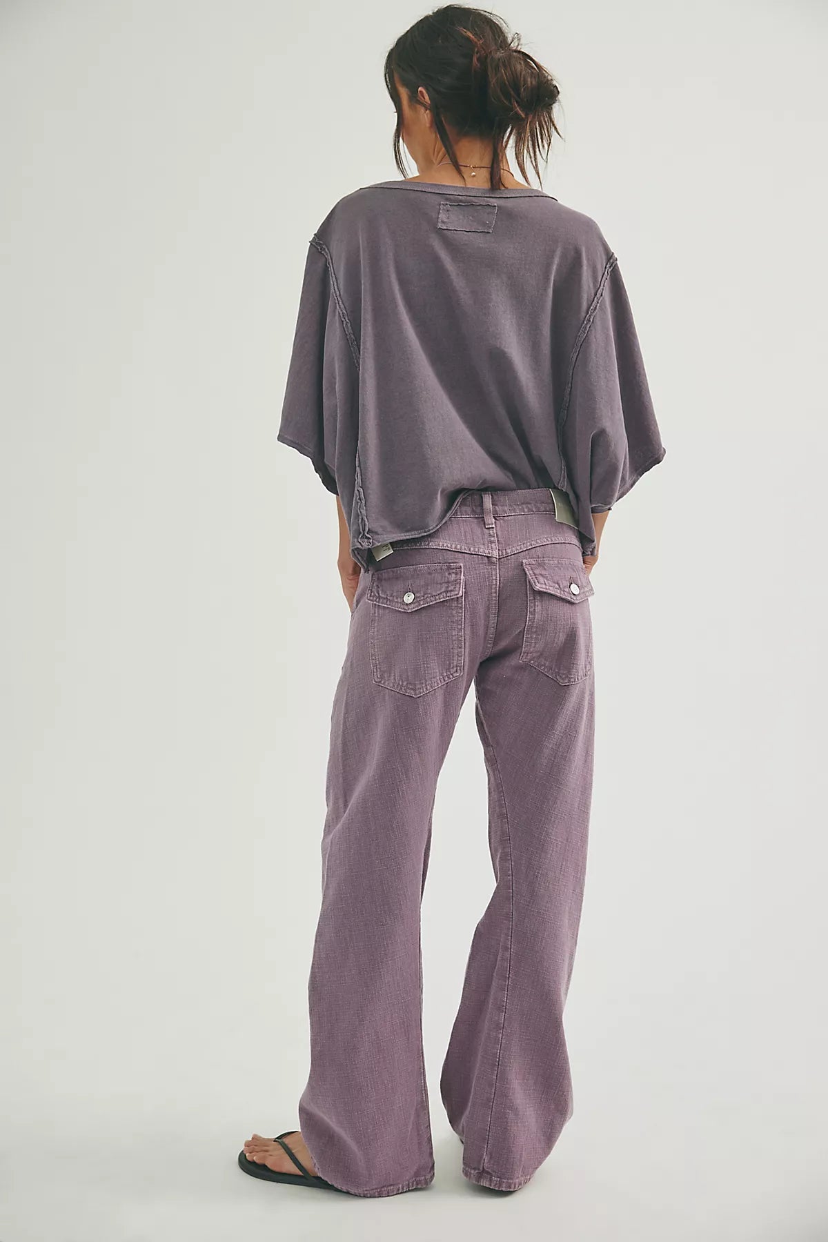 We The Free Highland Low-Rise Twisted Bowed Jeans