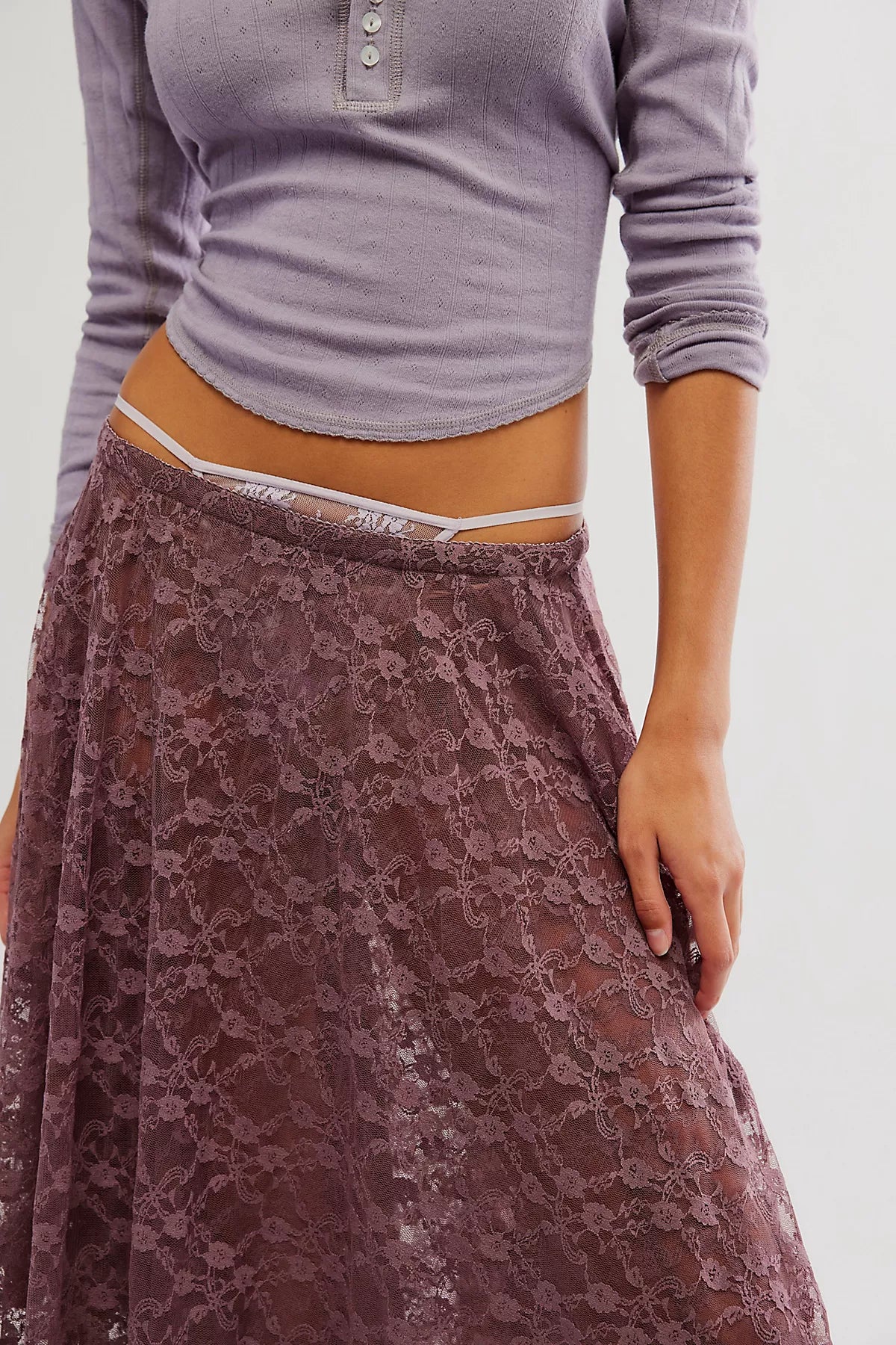 French Courtship Maxi Slip Skirt