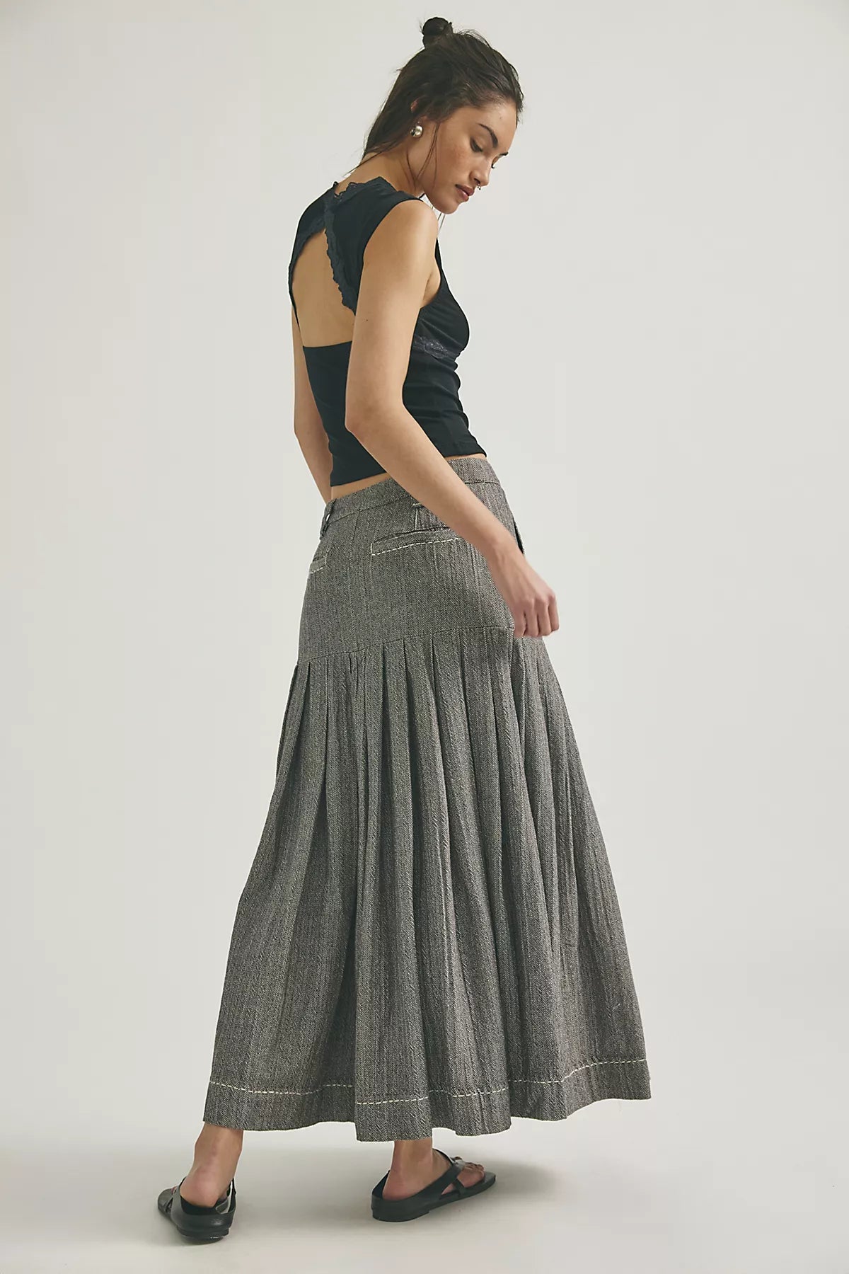 53rd Street Tailored Maxi Skirt