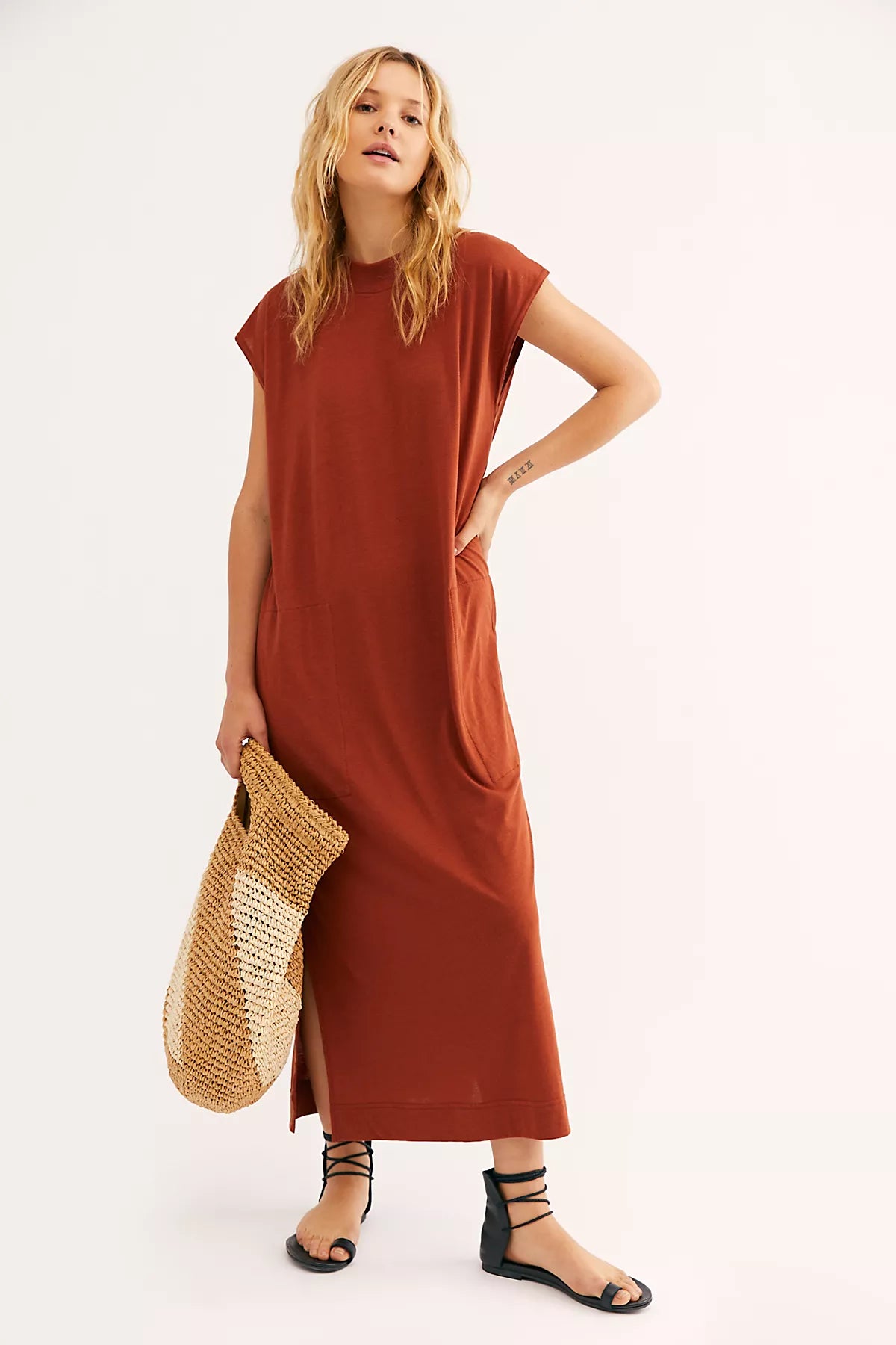 All Day Long Midi T-Shirt Dress