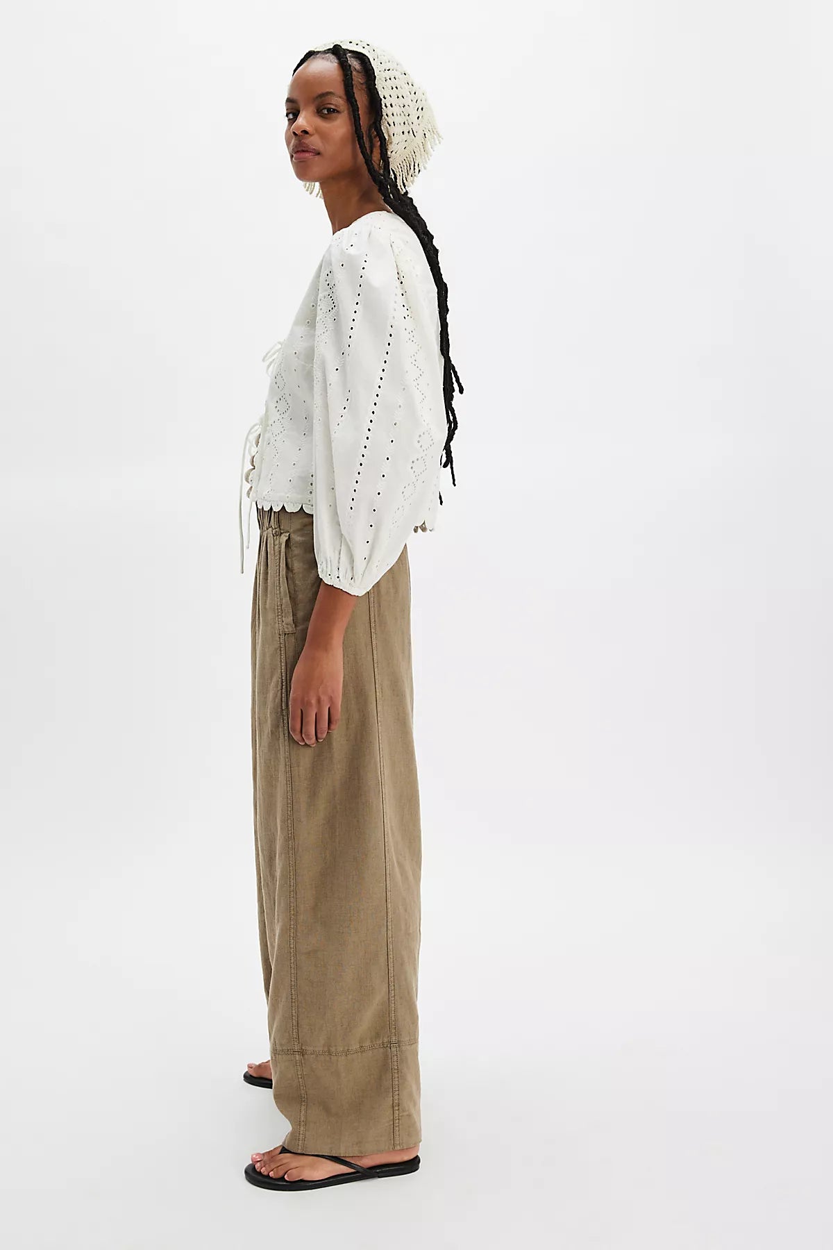 Day's End Linen Pull-On Pants