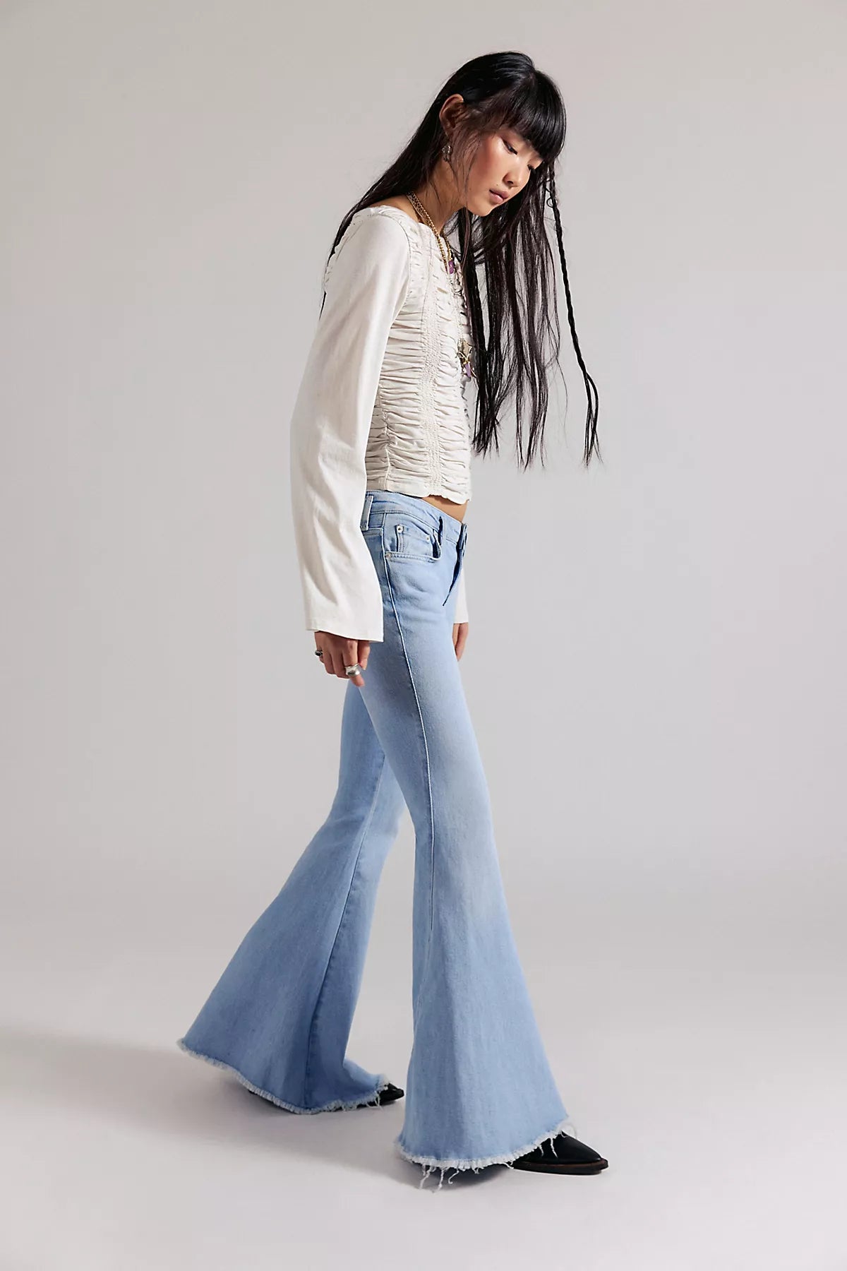We The Free Emre Low-Rise Flare Jeans