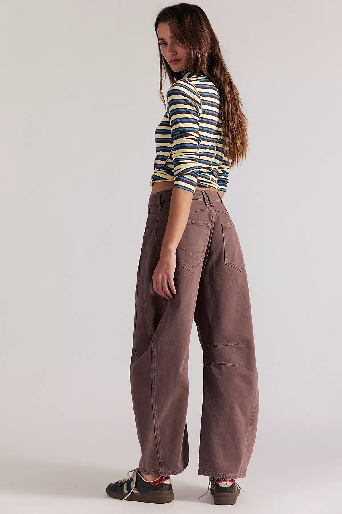 We The Free Good Luck Mid-Rise Barrel Jeans