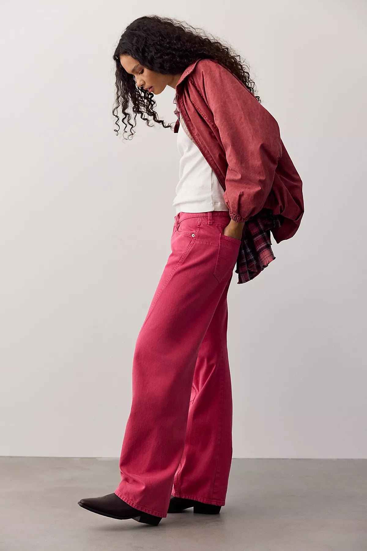 We The Free Fable Low-Rise Twisted Bowed Jeans