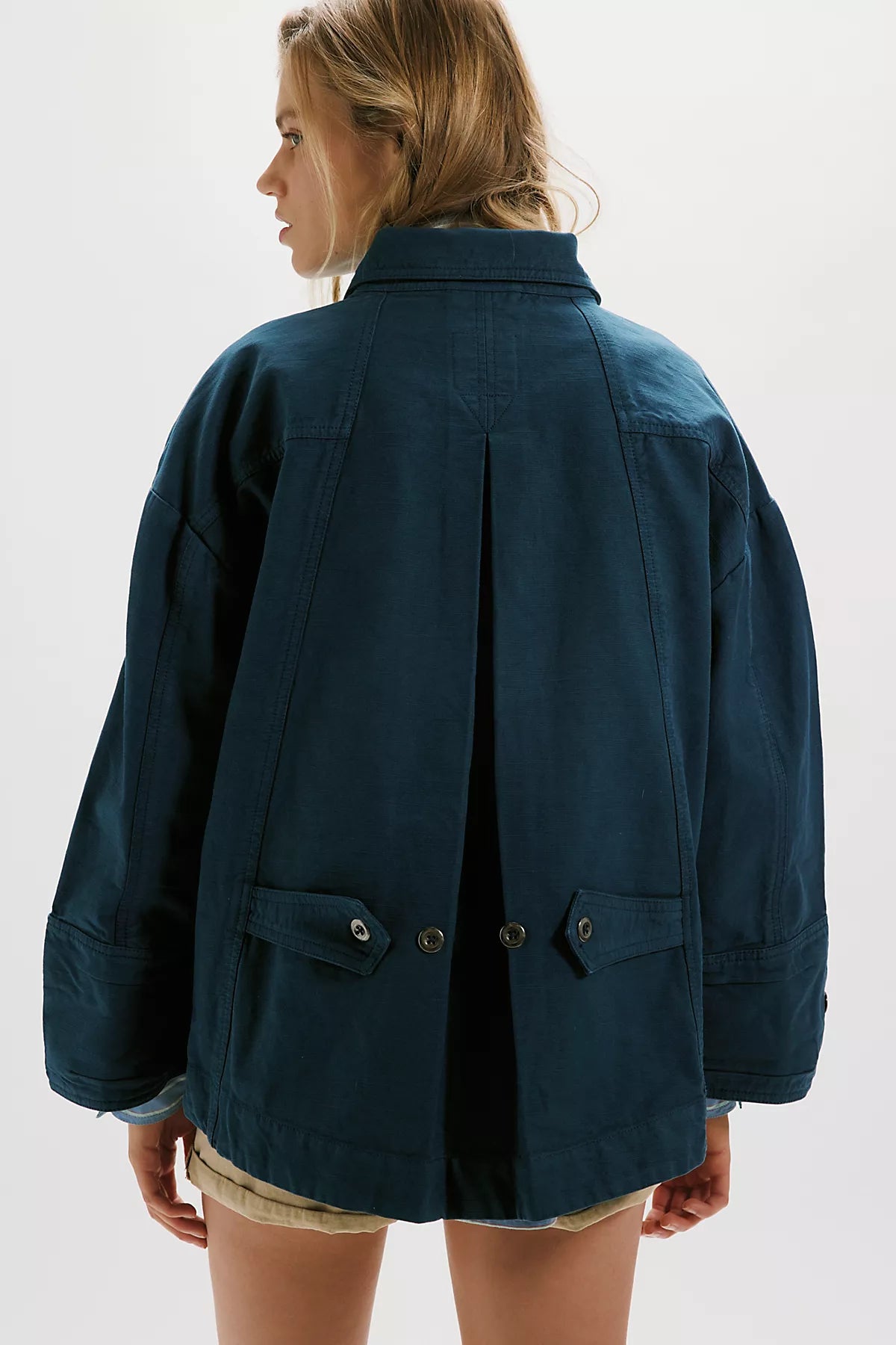 We The Free Collins Washed Canvas Funnel-Neck Jacket