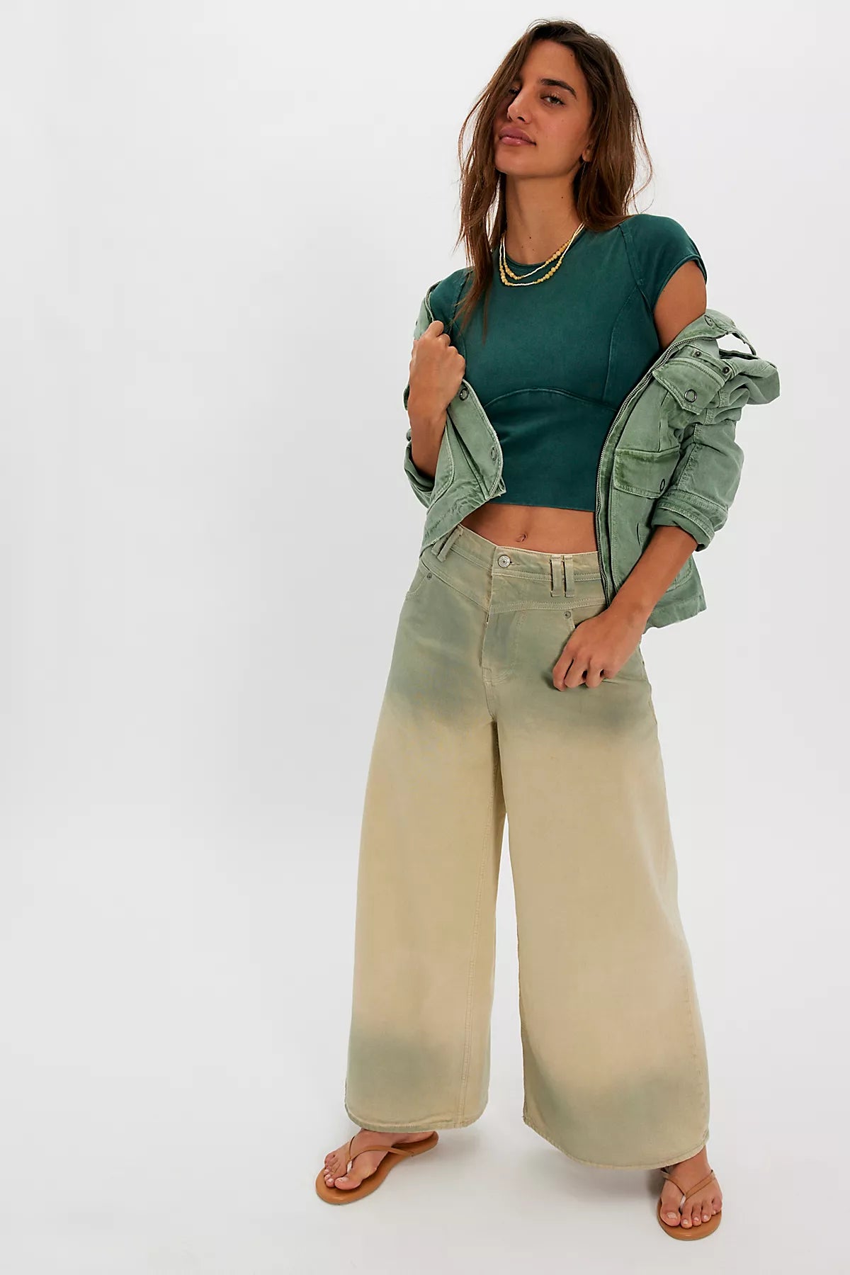 We The Free Protagonist Cropped Cap Sleeve Tee