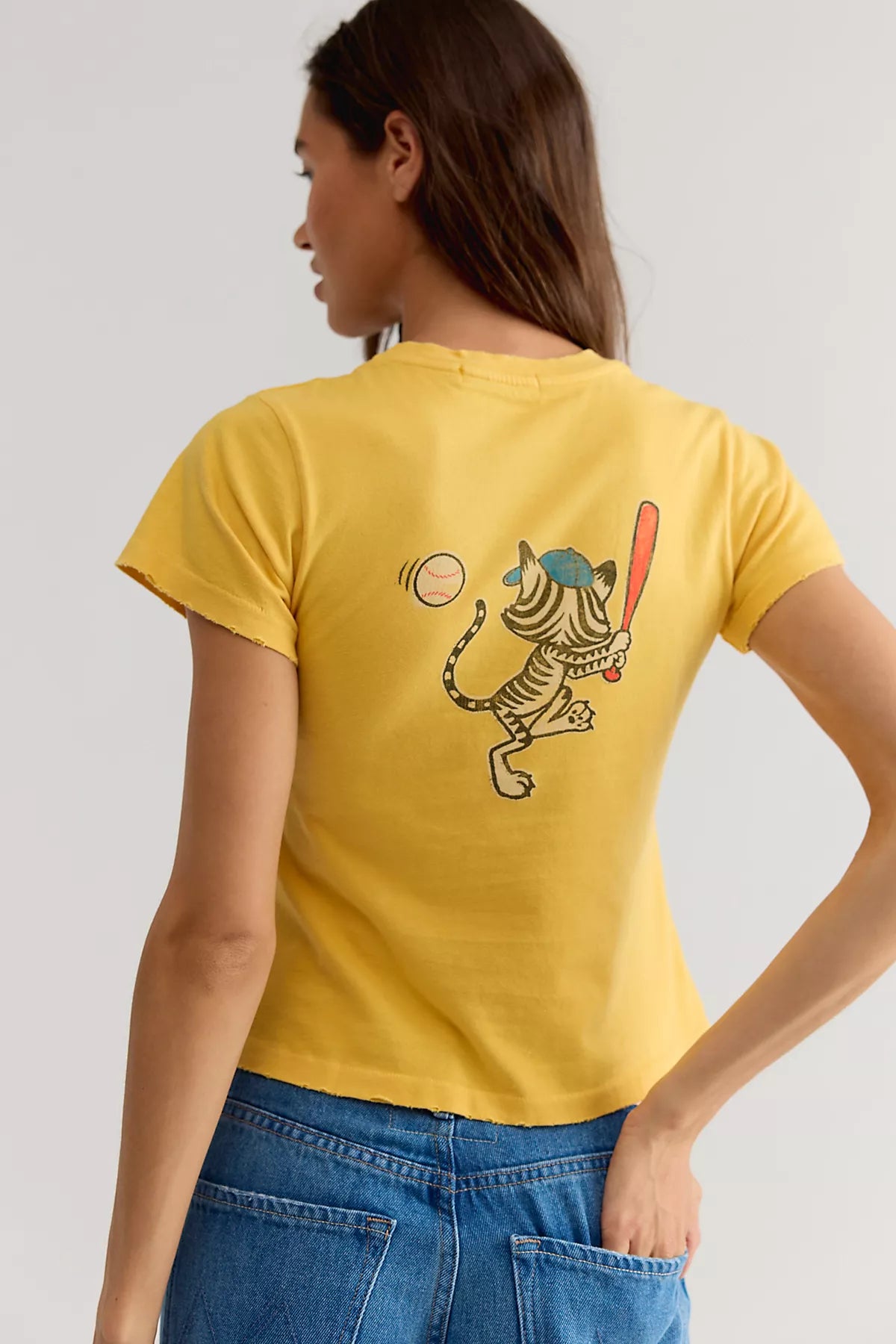 Daydreamer Batter Up Kitty Vintage Tee