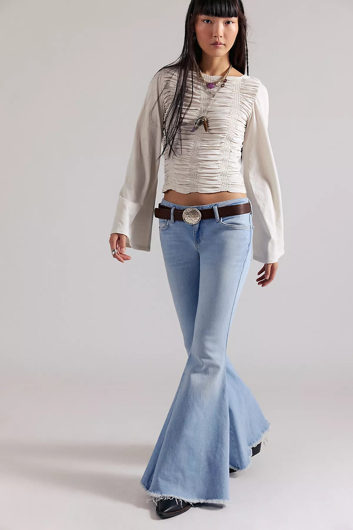 We The Free Emre Low-Rise Flare Jeans