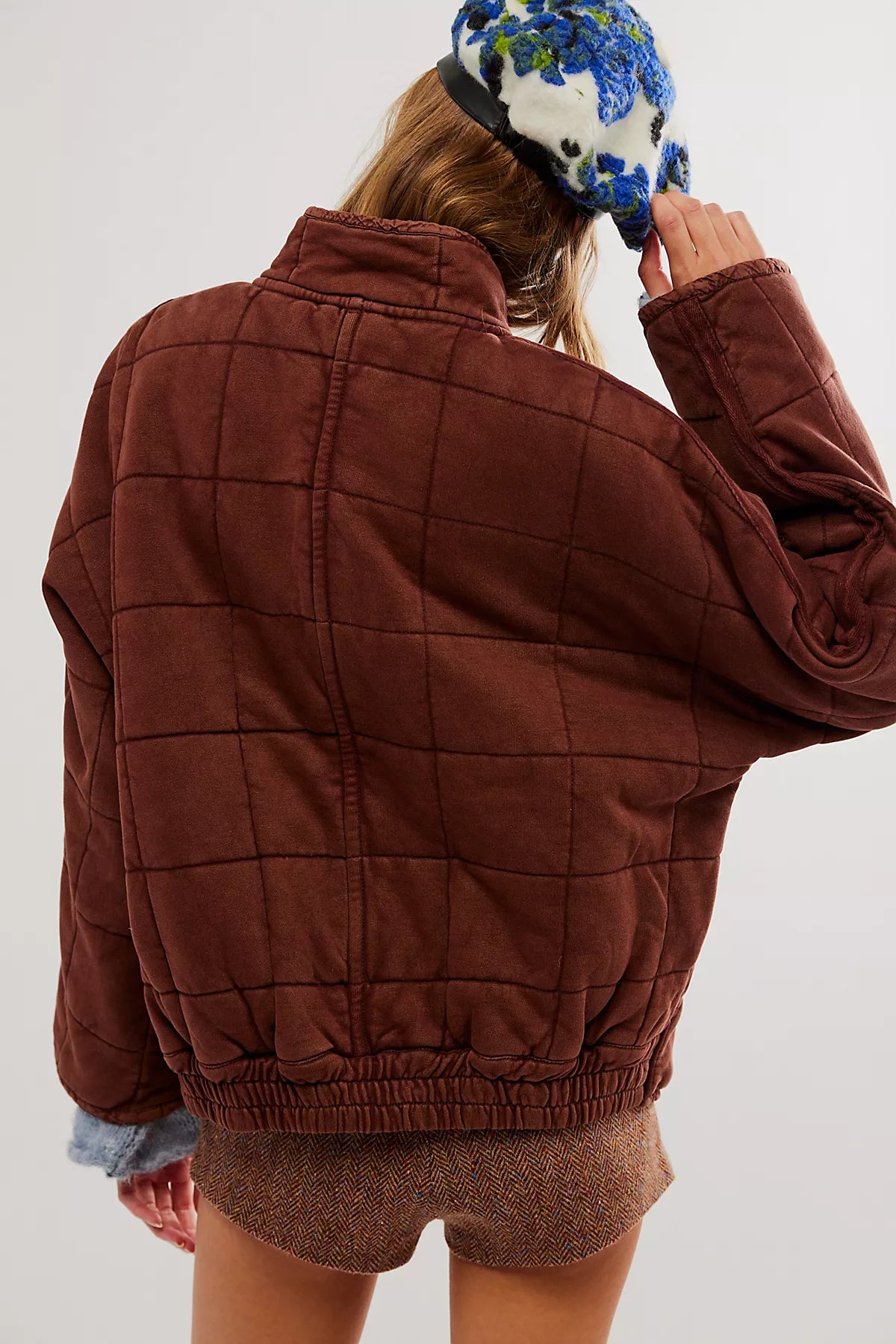Dolman Quilted Knit Jacket