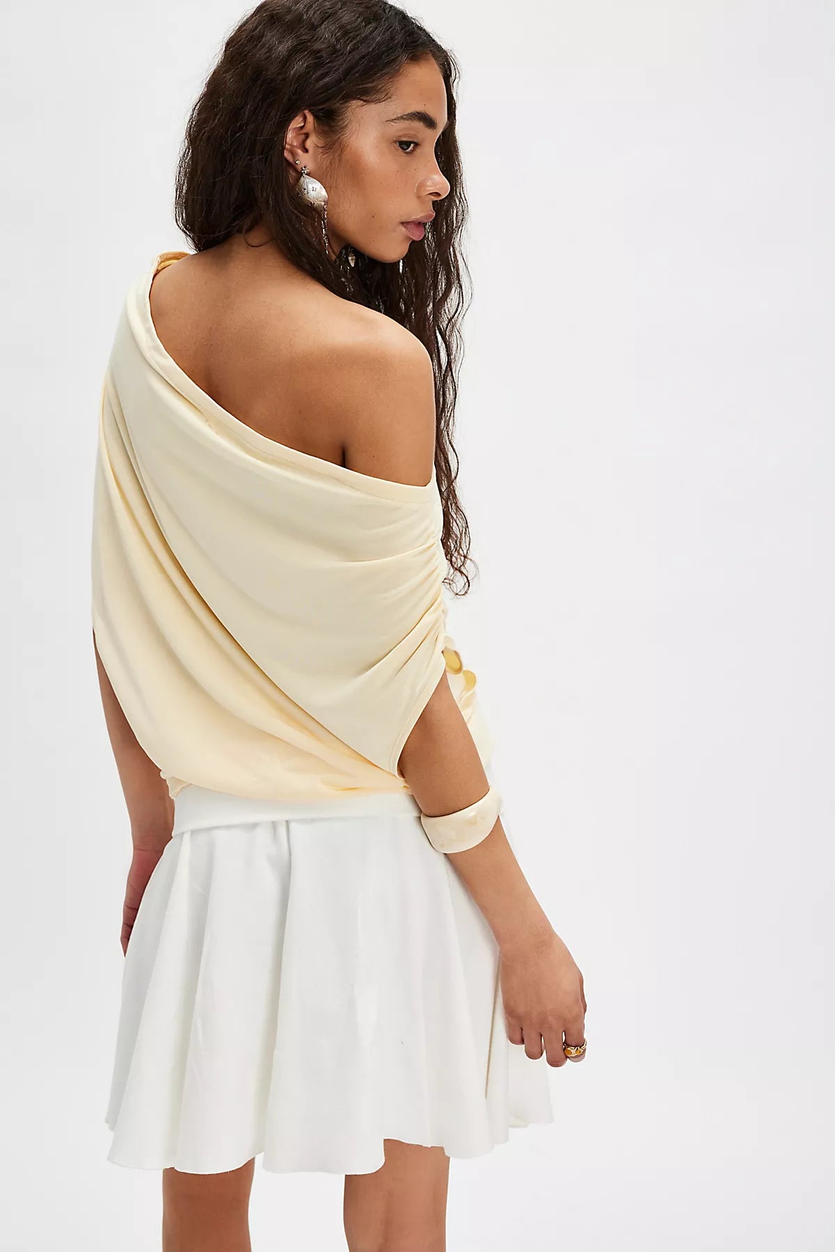 Blake Off-The-Shoulder Draped Top