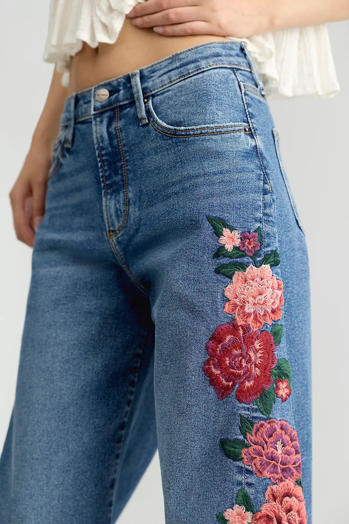 Driftwood Parker Embroidered Jeans