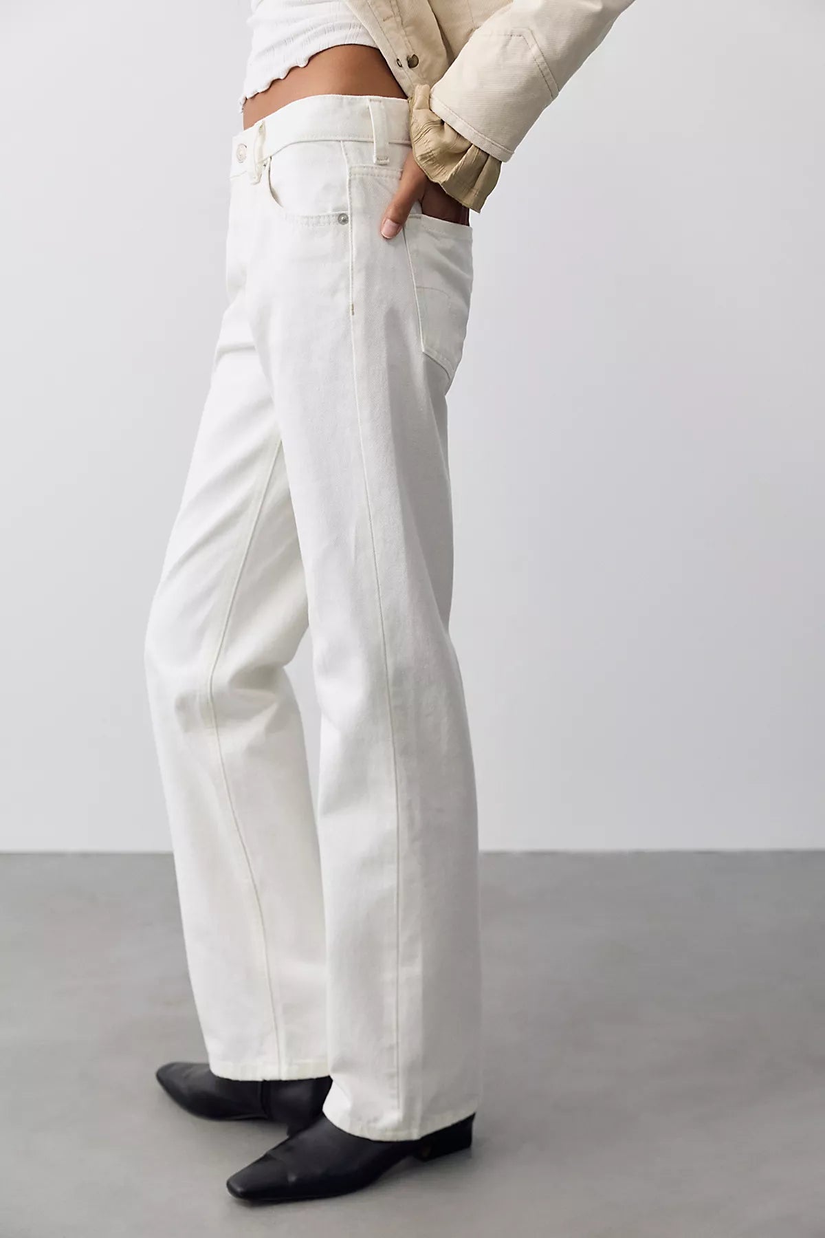 We The Free Luna Mid-Rise Straight Jeans