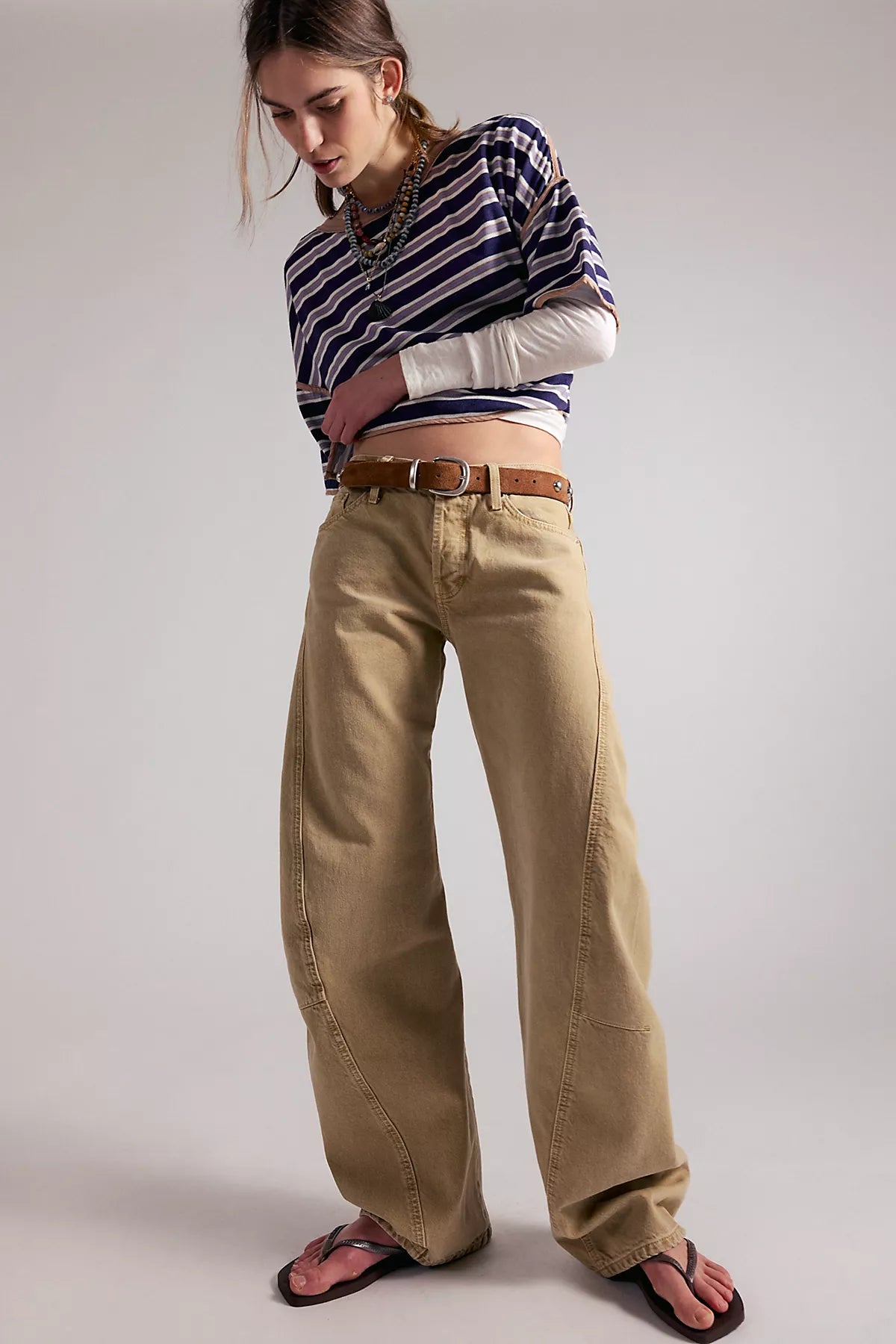 We The Free Fable Low-Rise Twisted Bowed Jeans