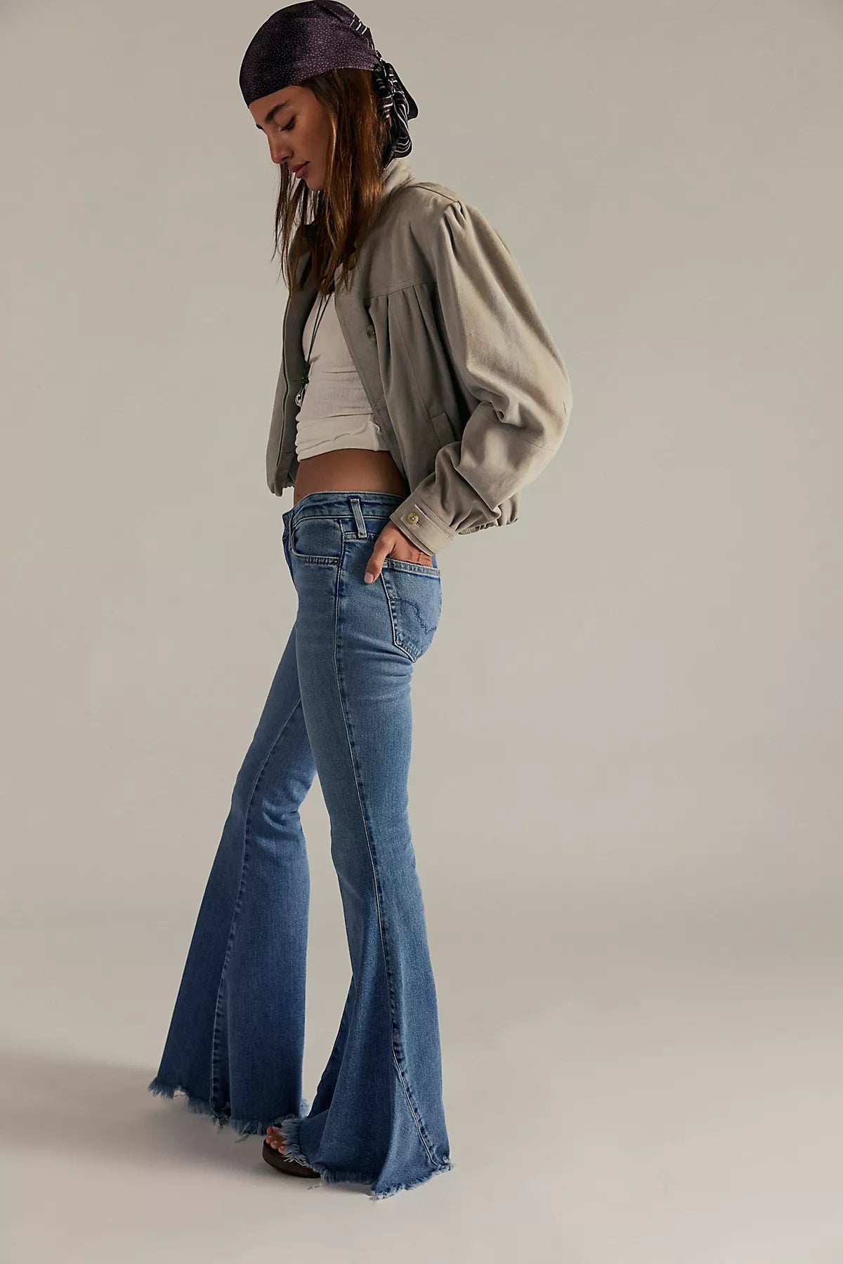 We The Free Emre Low-Rise Flare Jeans