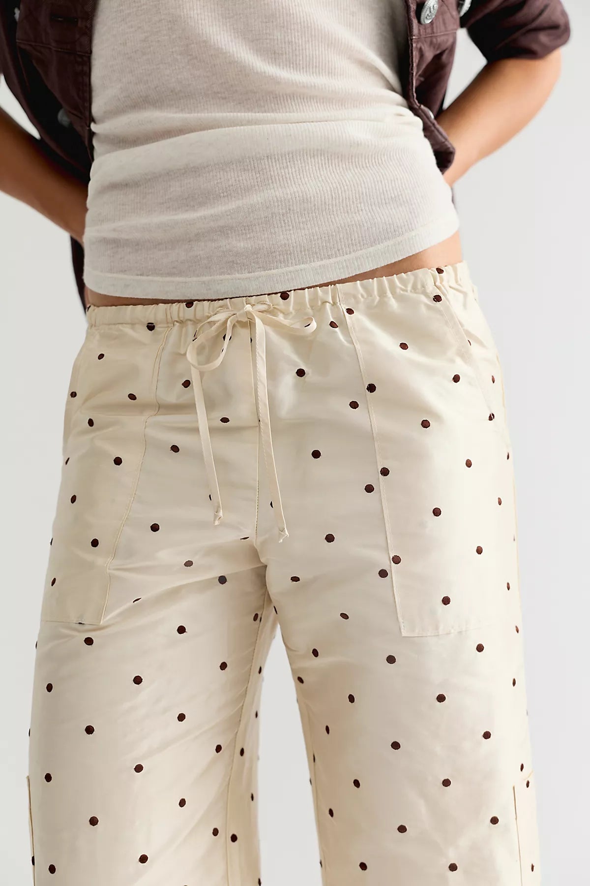 DONNI. The Taffeta Drawstring Cargo Pants