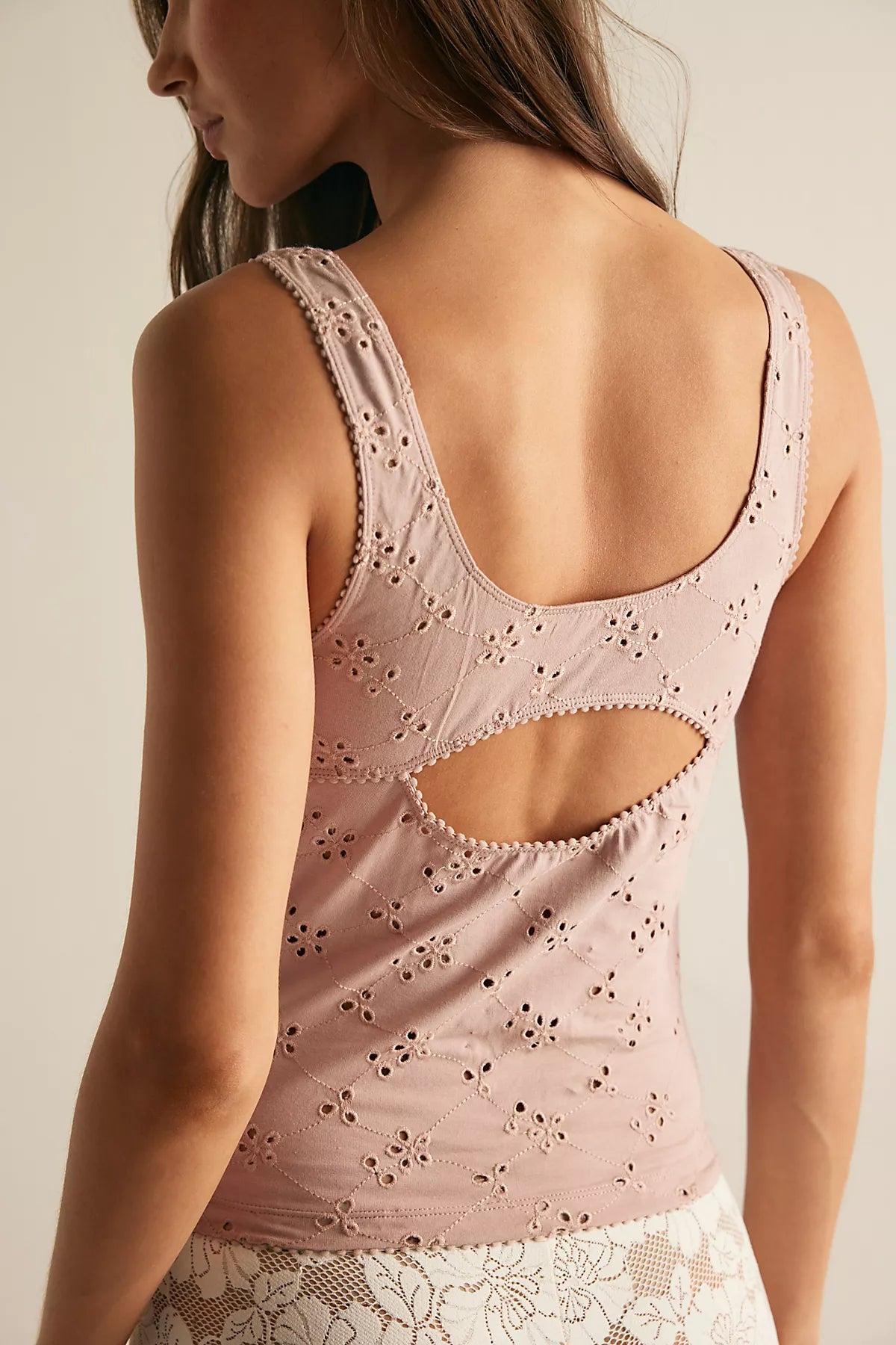 Full Bloom Cotton Eyelet Cami