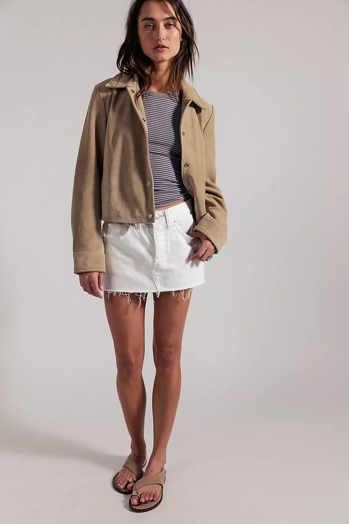 We The Free Lainey Low-Rise Mini Skirt