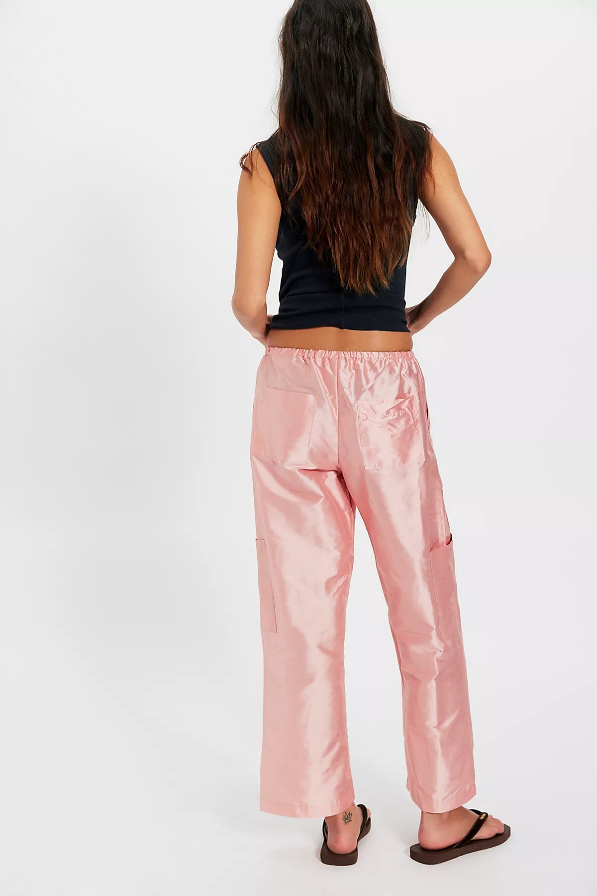 DONNI. The Taffeta Drawstring Cargo Pants