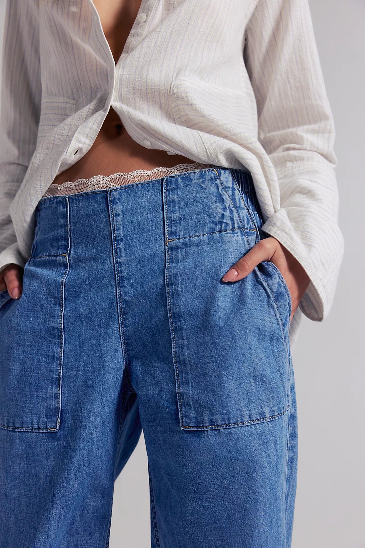We The Free Breezy Denim Pull-On Jeans