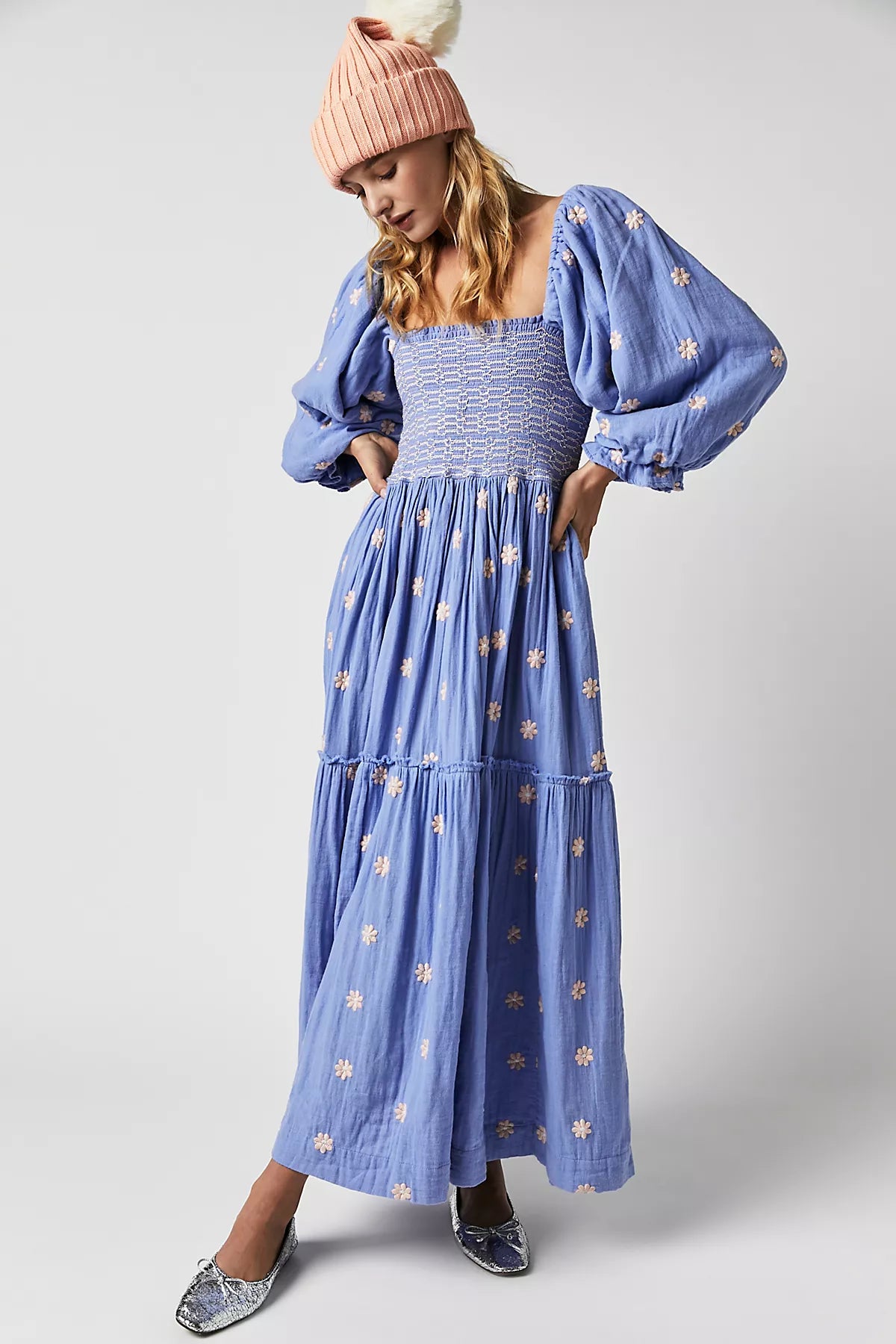 Dahlia Embroidered Maxi Dress
