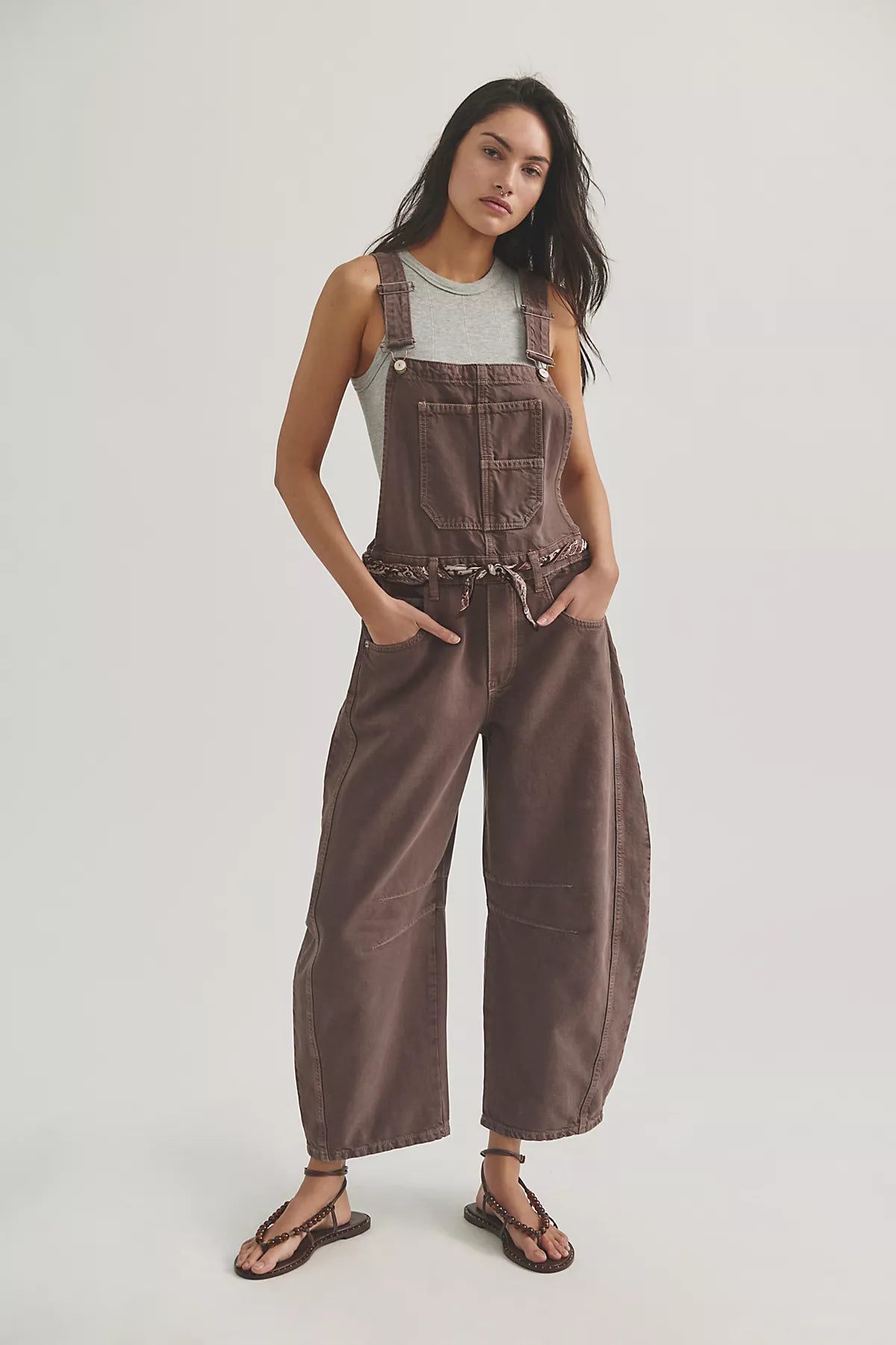 We The Free Good Luck Barrel Overalls